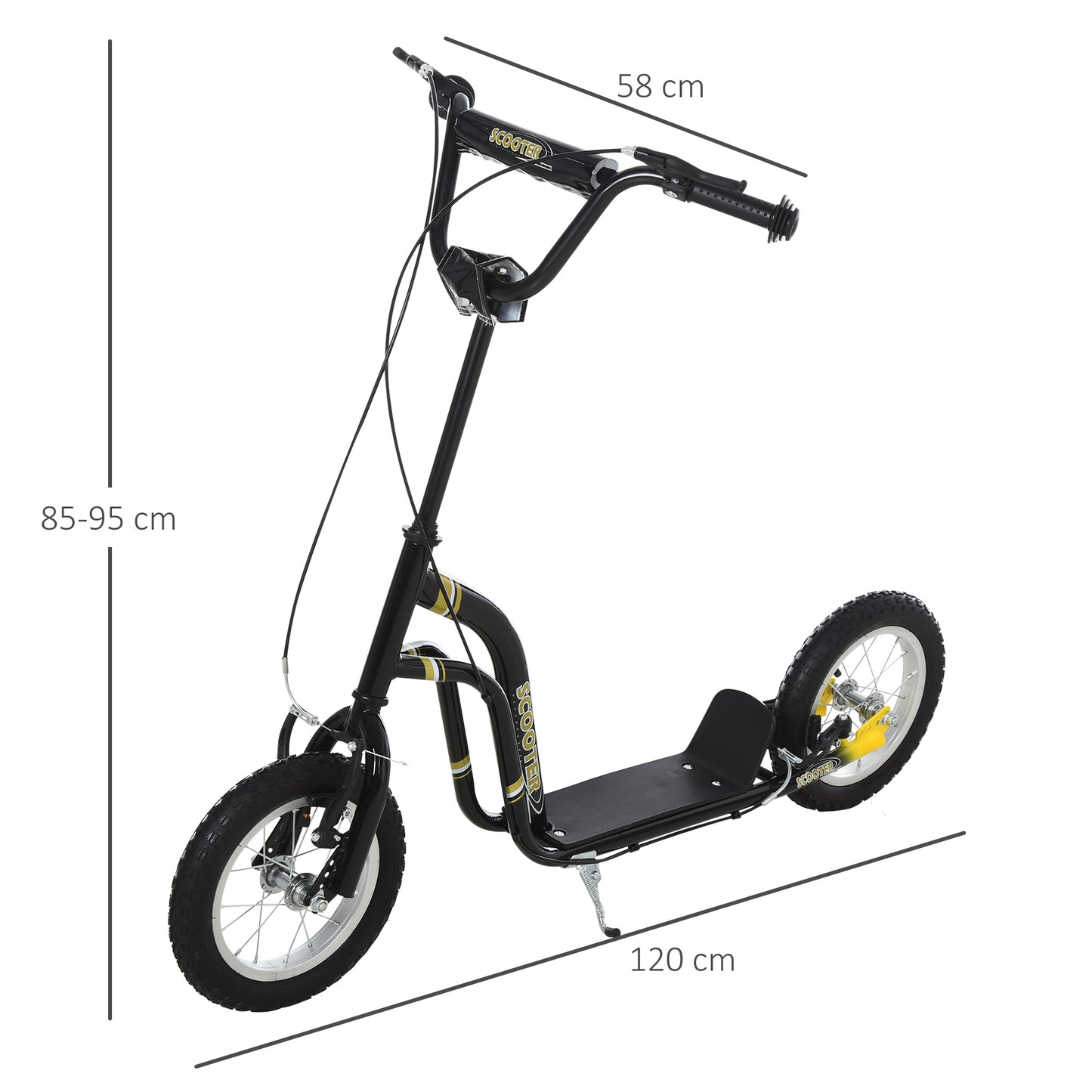 Teen Kids Stunt Scooter w/ Adjustable Handlebar