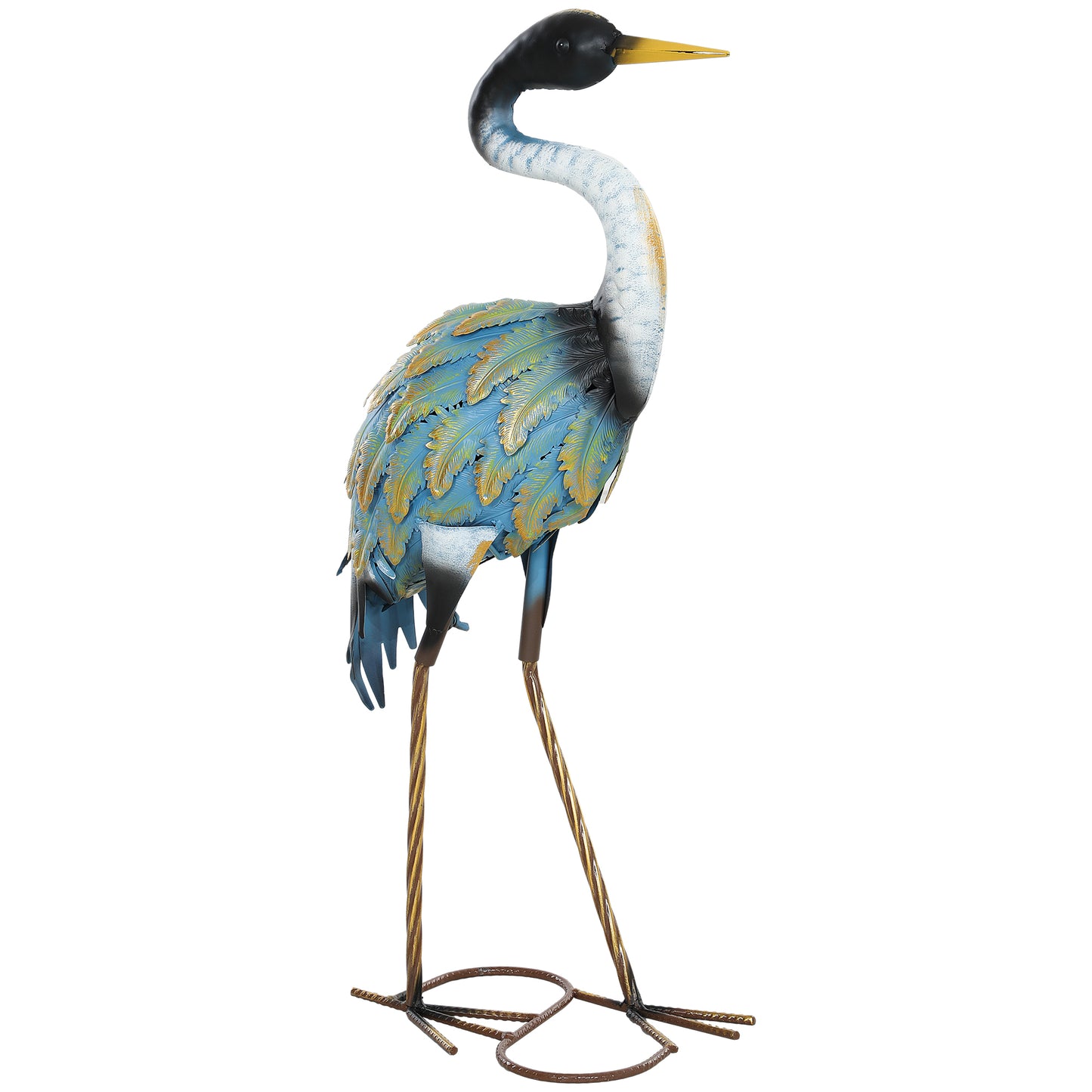Heron Garden Statue, Standing Garden Ornament (1)