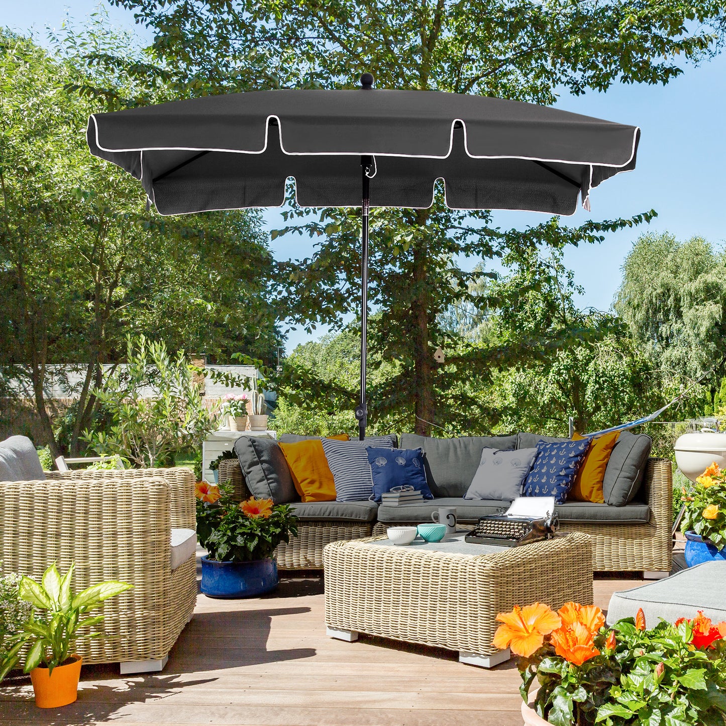 Garden Parasol Umbrella, Outdoor Market Table Umbrella