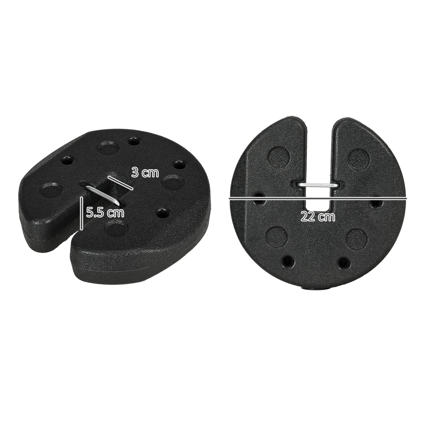 Total 12KG Gazebo Weights Set of 4