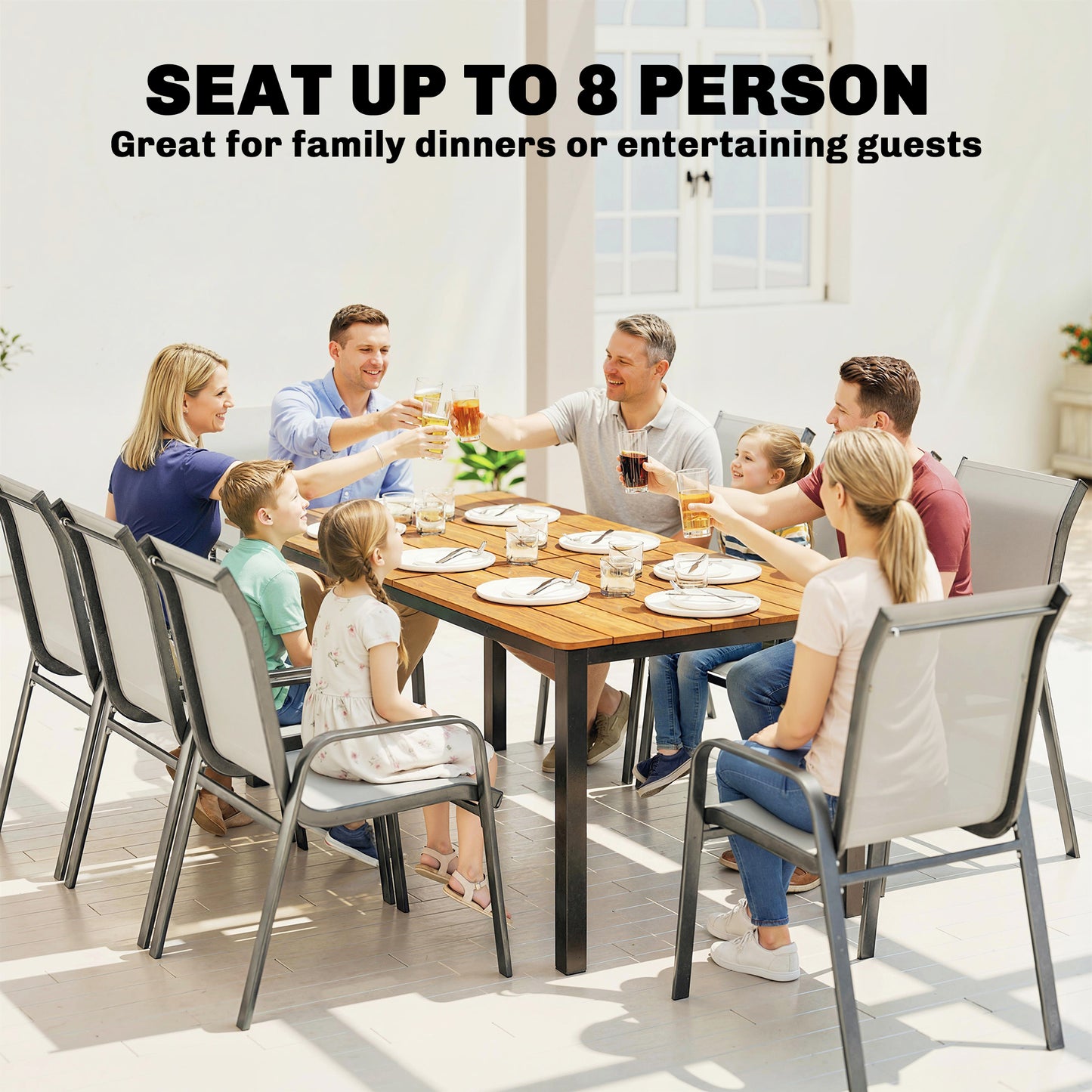 Garden Dining Table for 6-8 Person (1)