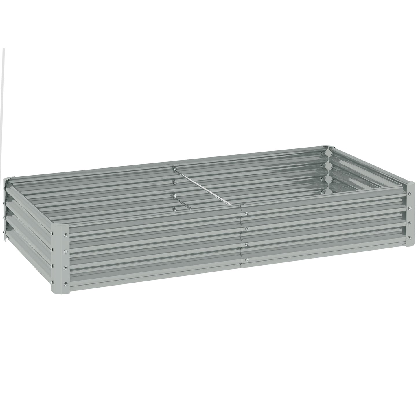 180 x 90cm Galvanised Steel Open Planter