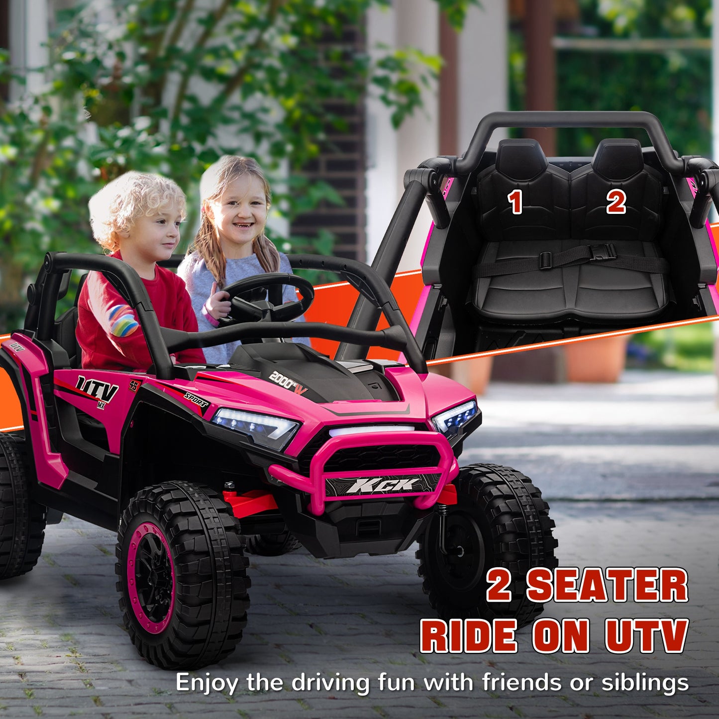 2 Seater 24V 7AH Ride on Truck