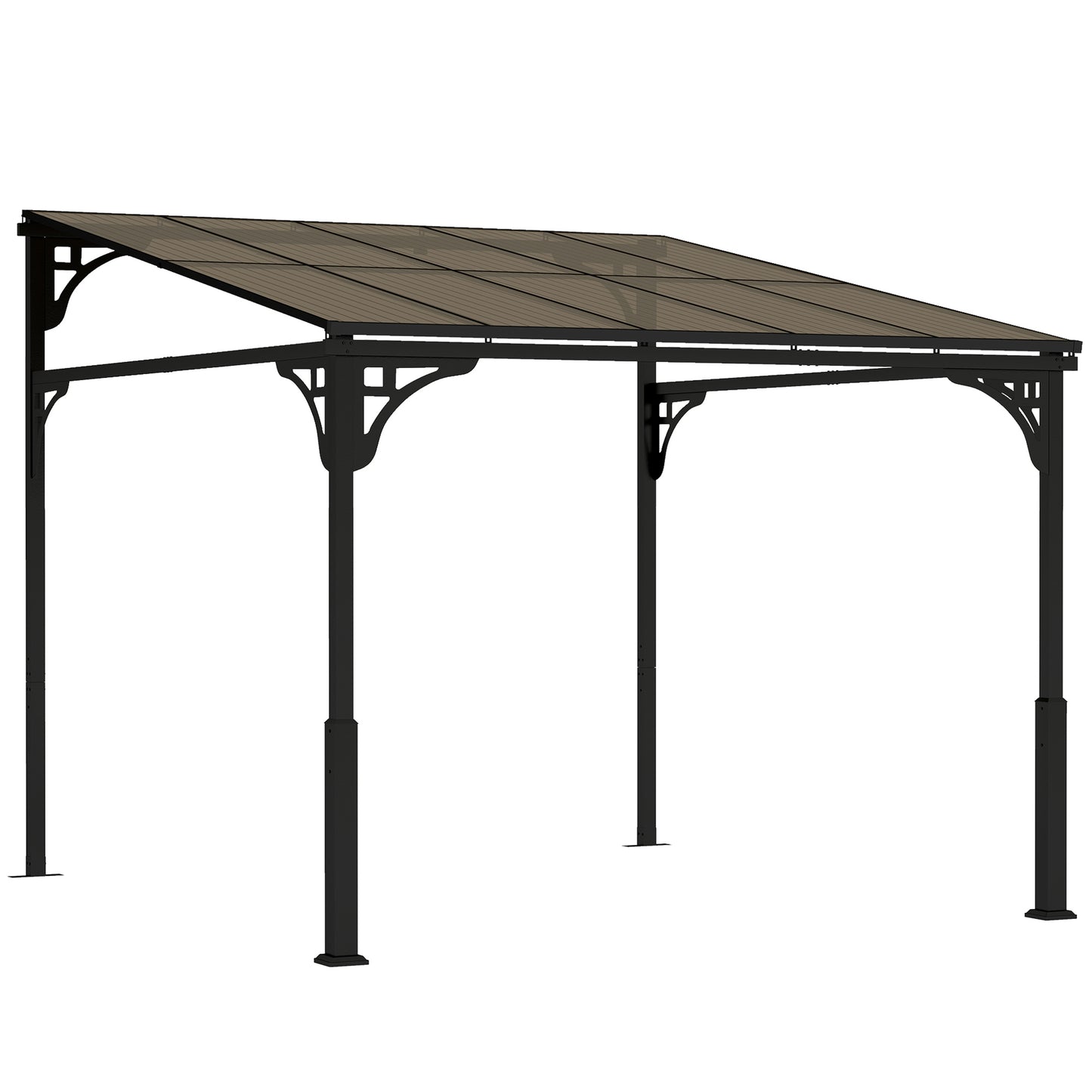 3 x 2.87 m Metal Lean-to Pergola