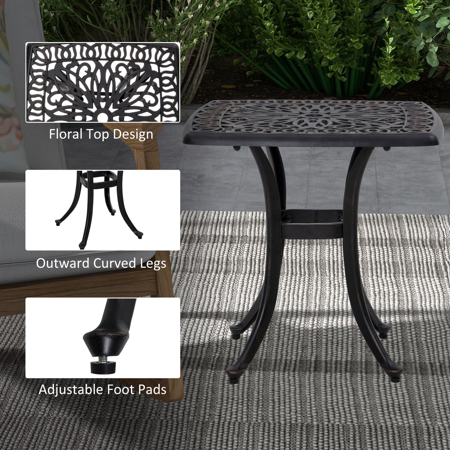 Cast Aluminium Bistro Table