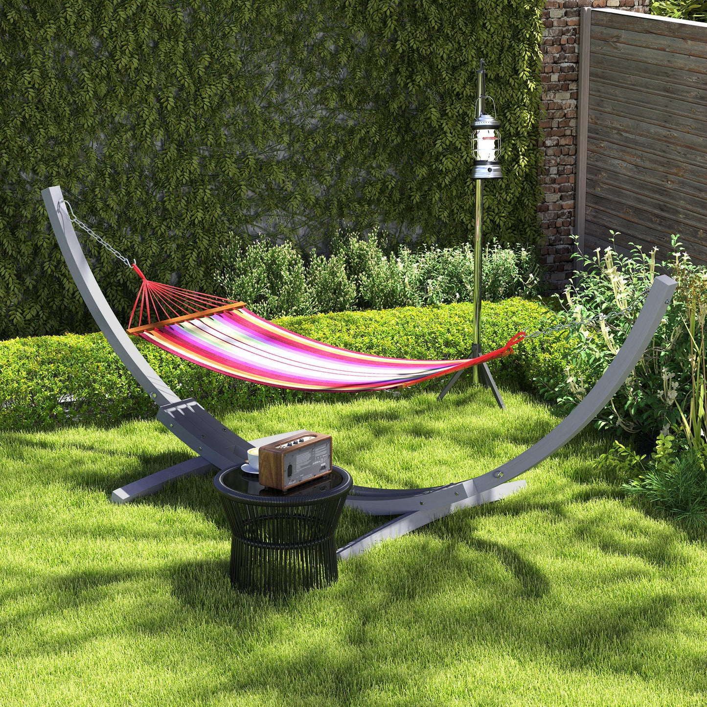 3.25m Wooden Hammock Stand Universal Fit Garden Picnic Camp