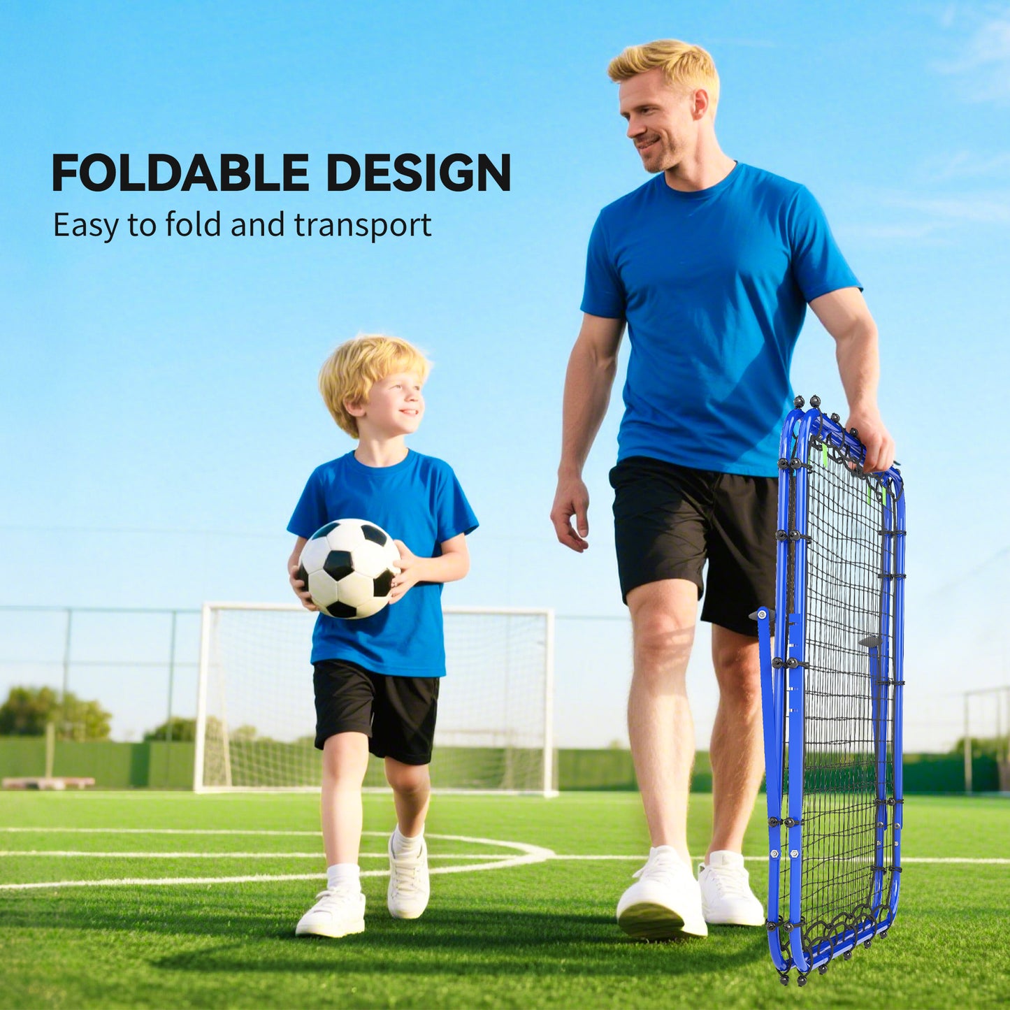 Double Sided Football Rebounder Net