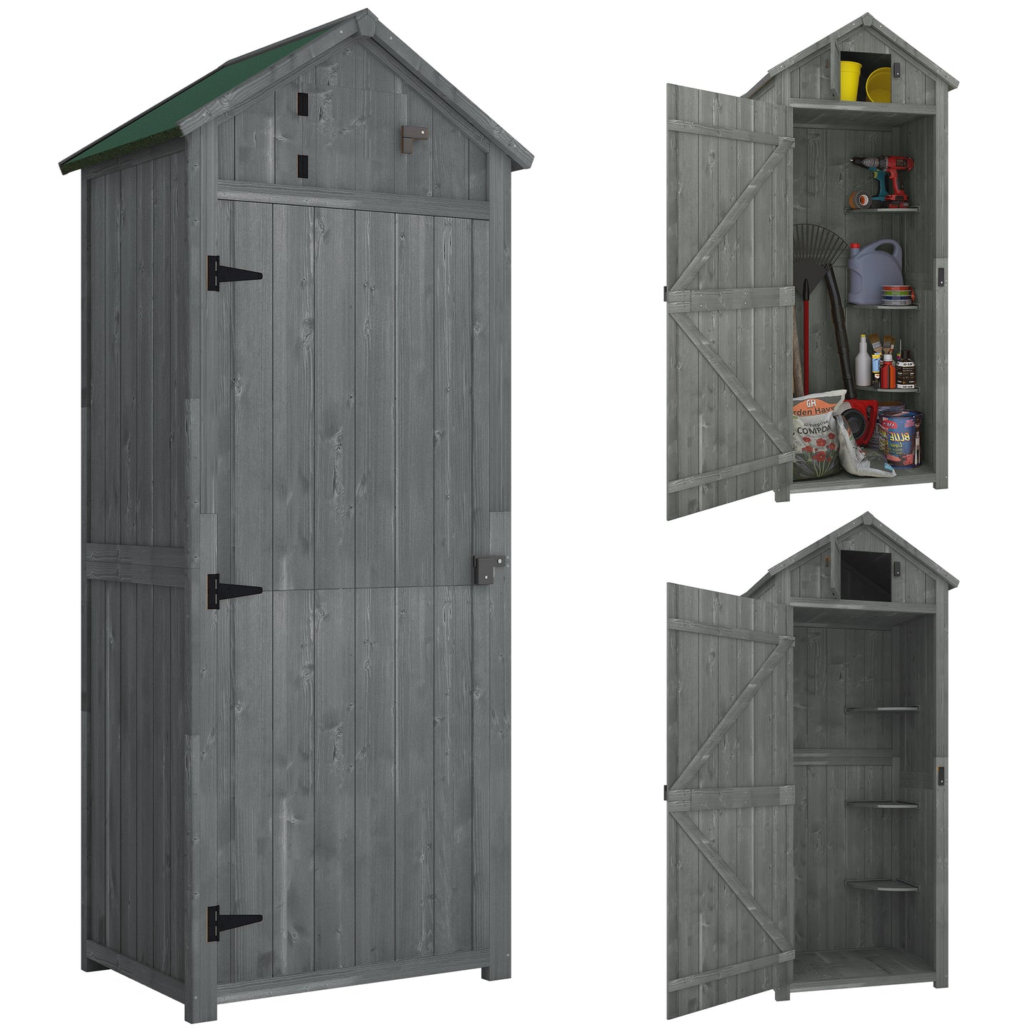 Wooden Garden Shed, Utility Outdoor Small Shed