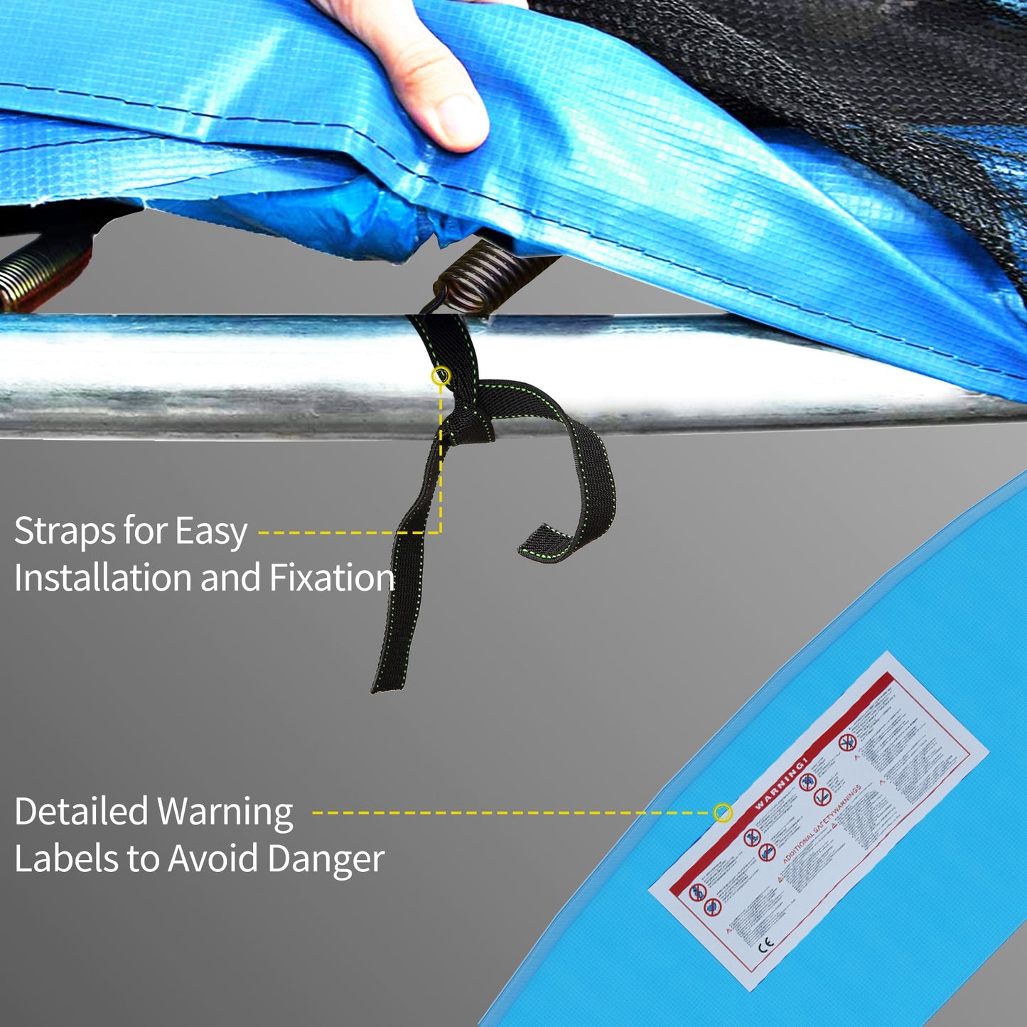 12ft Trampoline Accessories Safety Pad Φ366cm Replacement Surround