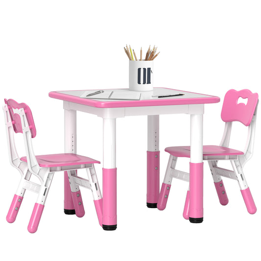 Height Adjustable Toddler Table and Chair Set
