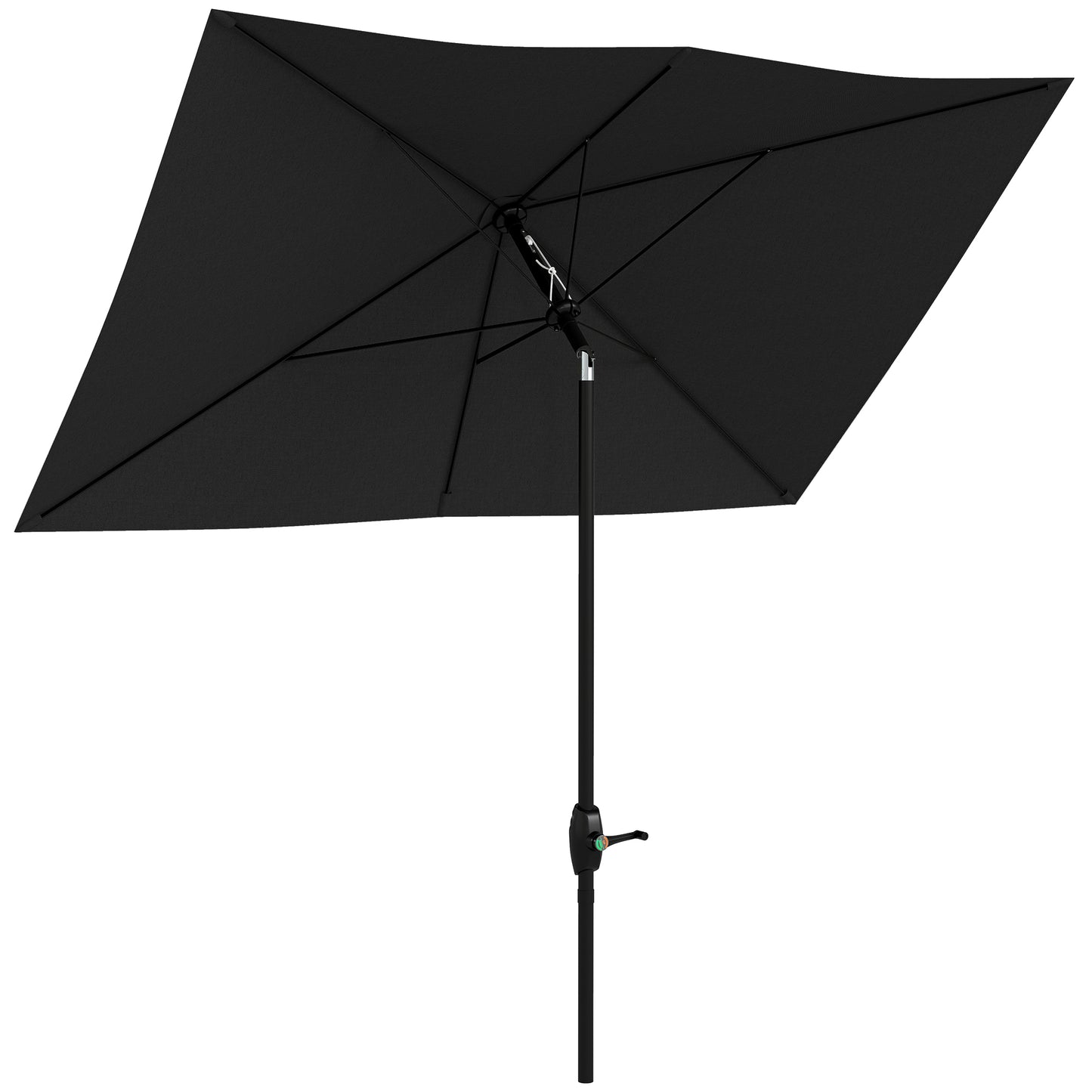 3 x 2 m Garden Parasol Umbrella with Aluminium Pole