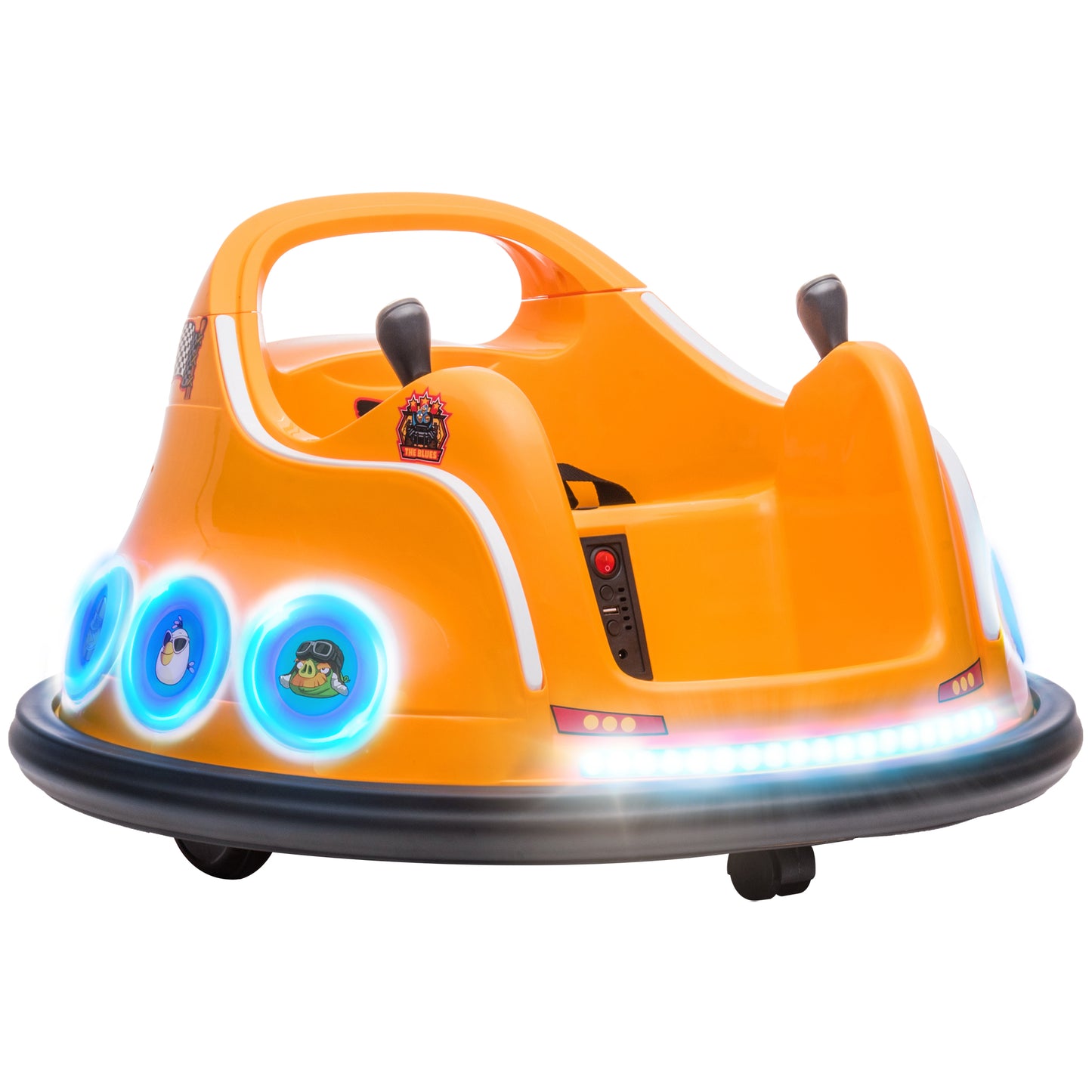Angry Bird Licensed Waltzer Car, 12V Kids Bumper Car w/ Joysticks