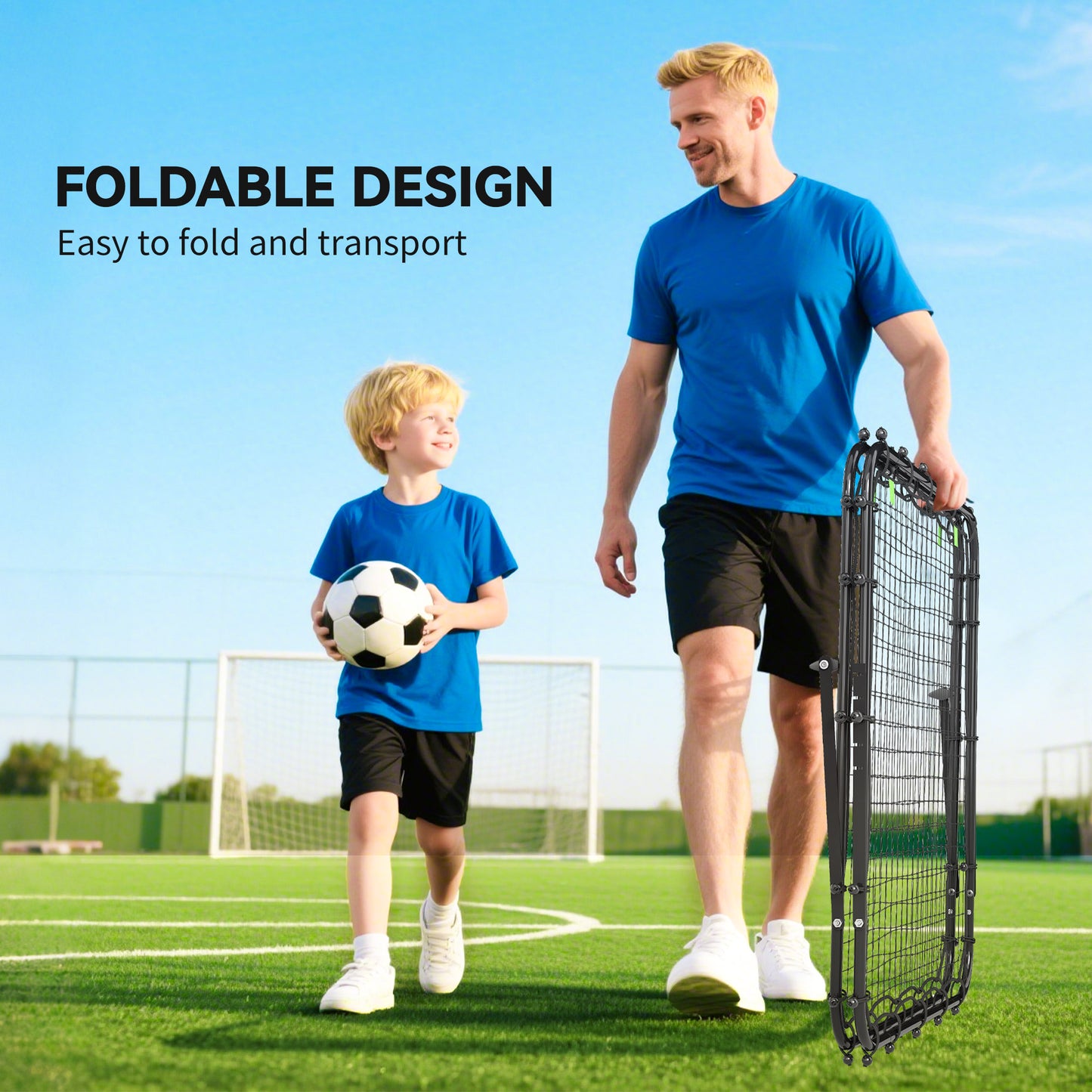 Double Sided Football Rebounder Net
