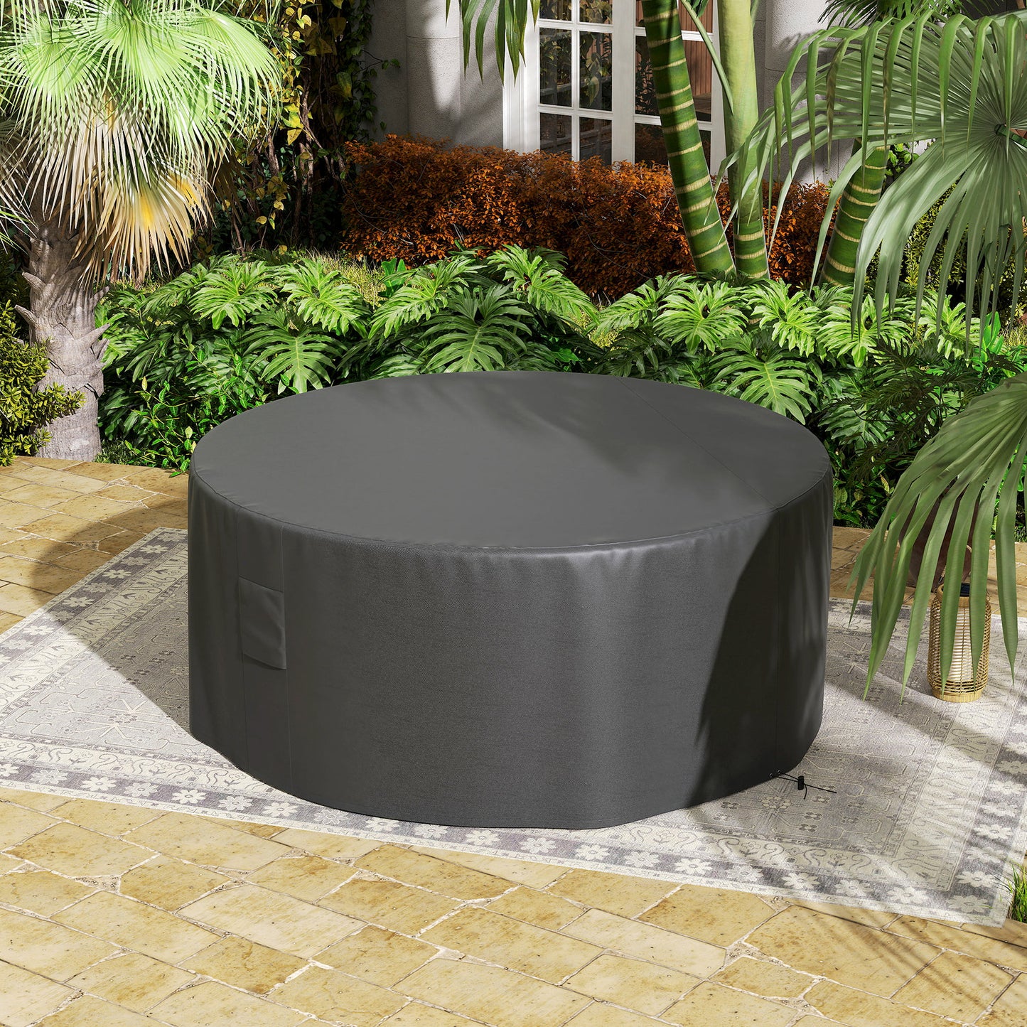 Garden Patio Large Furniture Set Round Cover 600D Oxford Waterproof