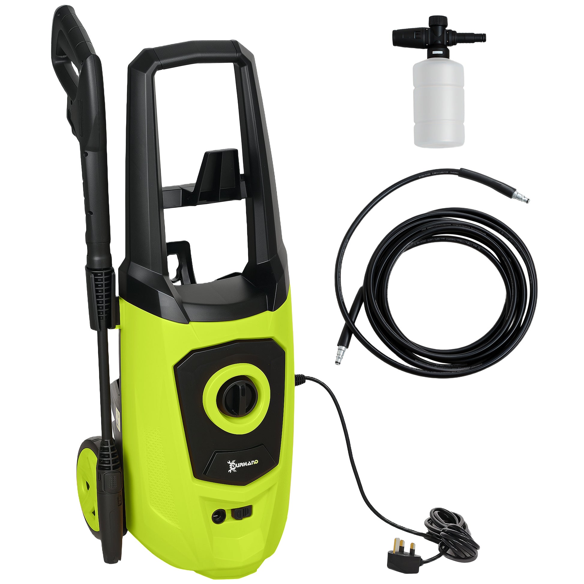 1800W High Pressure Washer, 150 Bar Pressure, 510 L/h Flow (1)