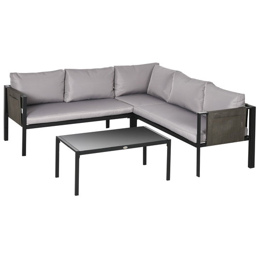 5 Seater Garden Corner Sofa Set