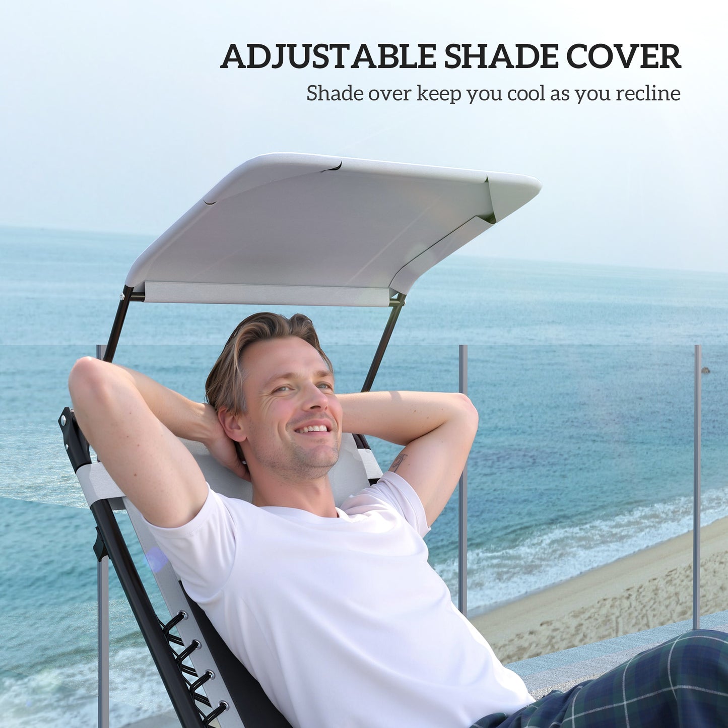 Zero Gravity Lounger Chair Set of 2