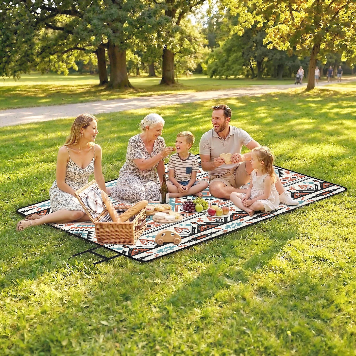 Picnic Blanket, 300x200CM Large Beach Blanket Outdoor Picnic Mat