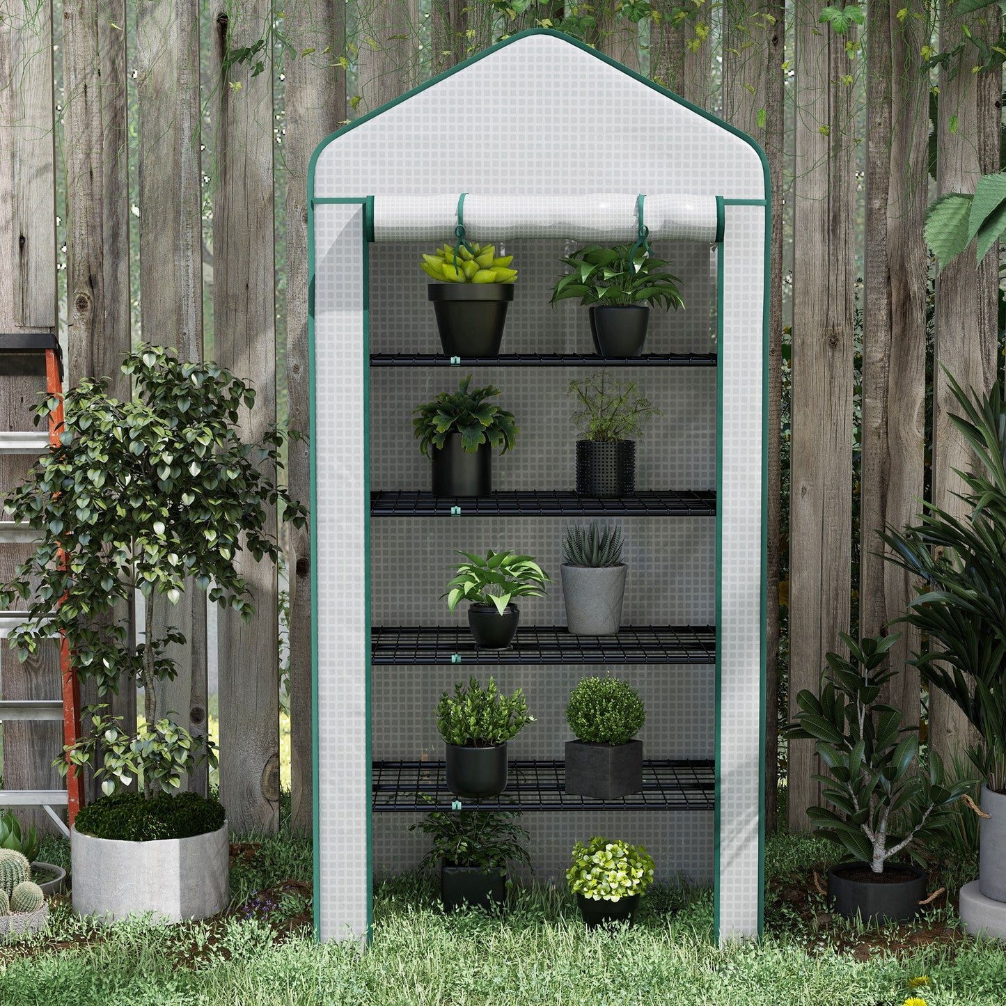 5 Tier Widened Mini Greenhouse with Reinforced PE Cover