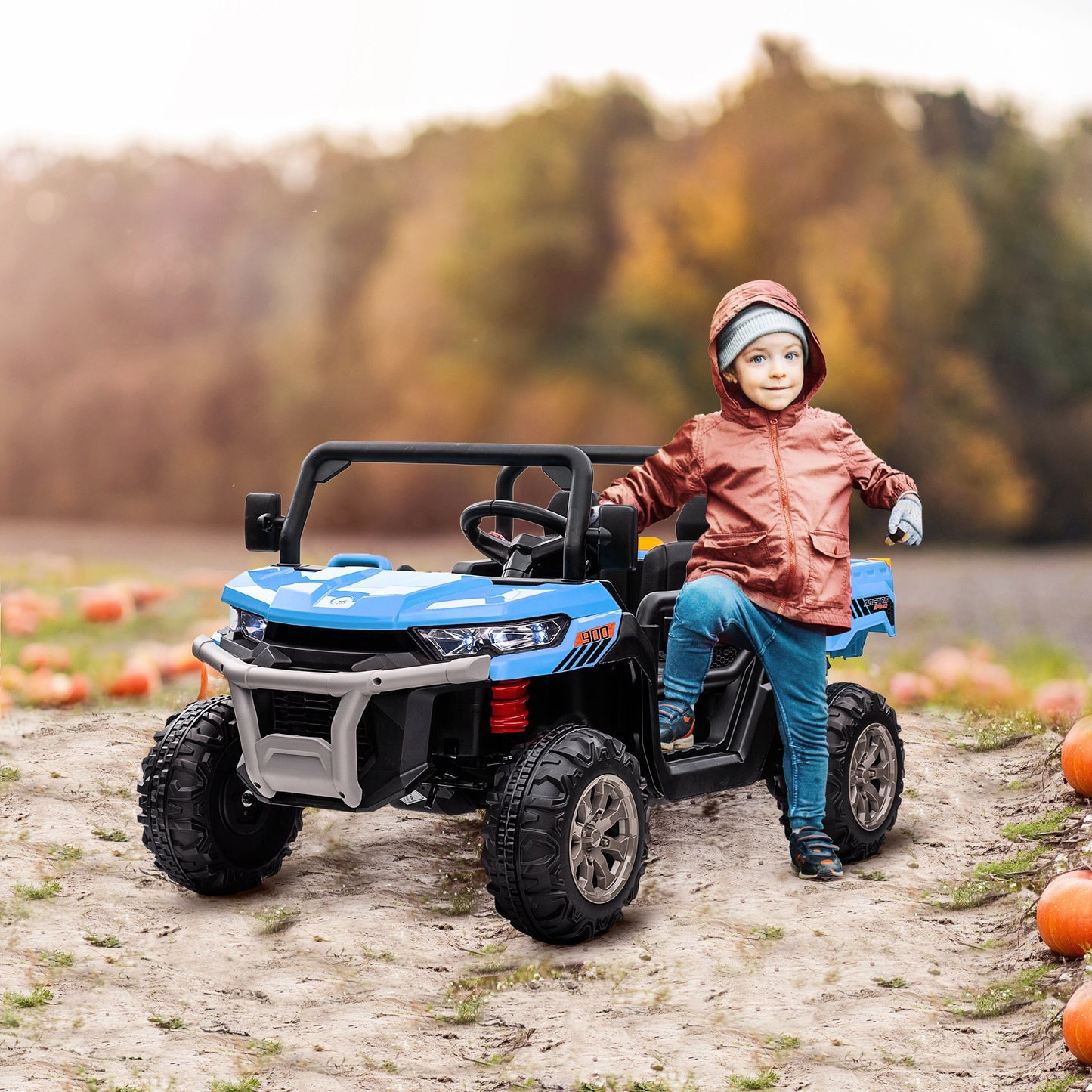 12V 2 Seater Kids Electric Ride-On Car with Electric Bucket