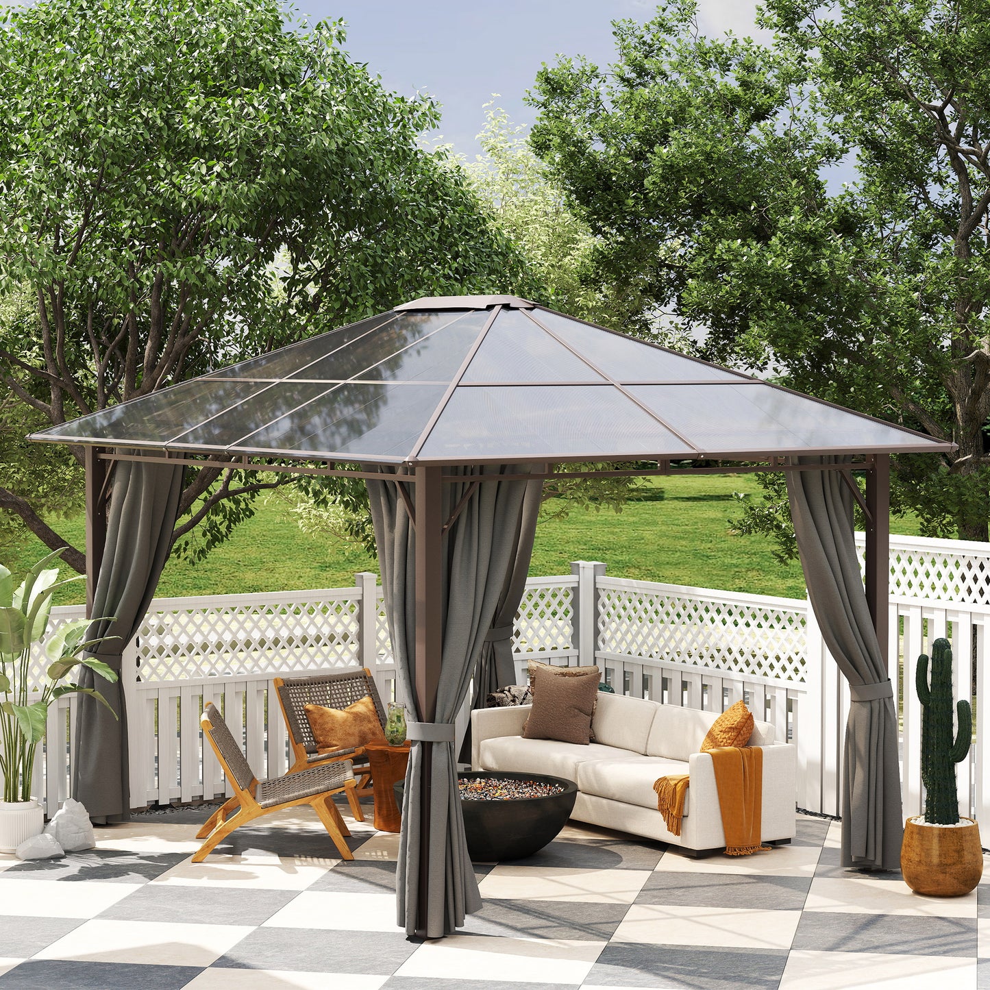 3 x 3.6m Hardtop Gazebo Canopy