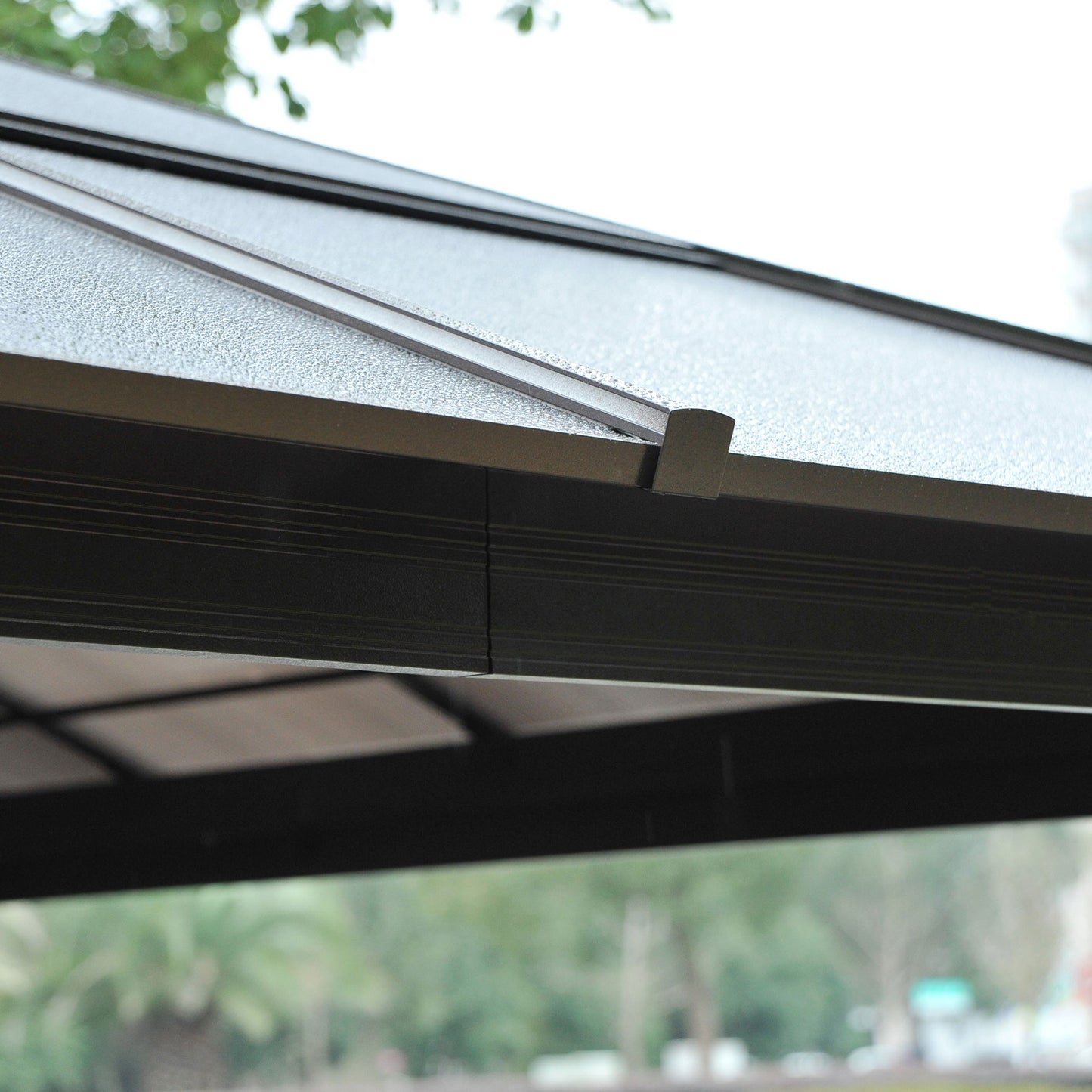 3.6 x 4m Hardtop Gazebo Canopy with Polycarbonate Roof