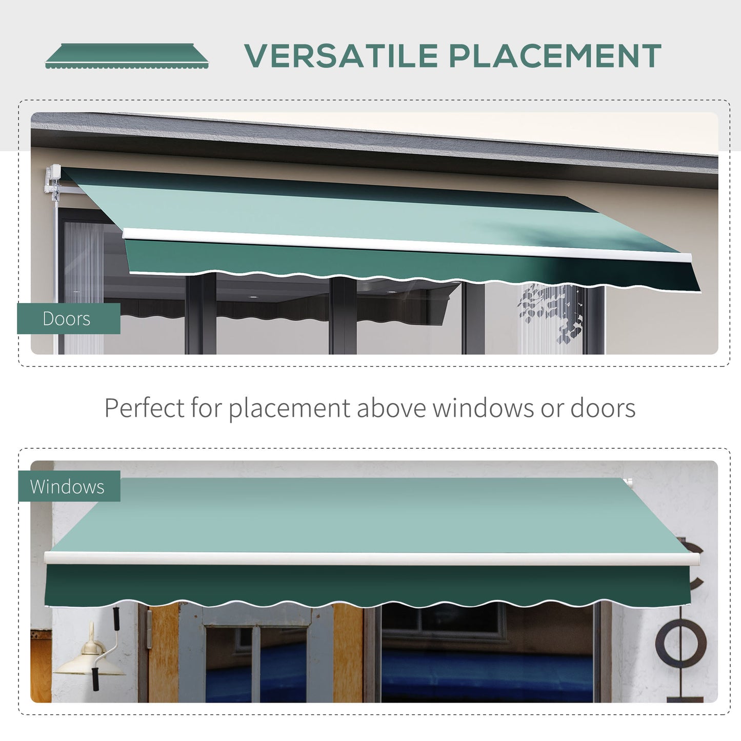 Manual Retractable Awning, 2.5x2 m