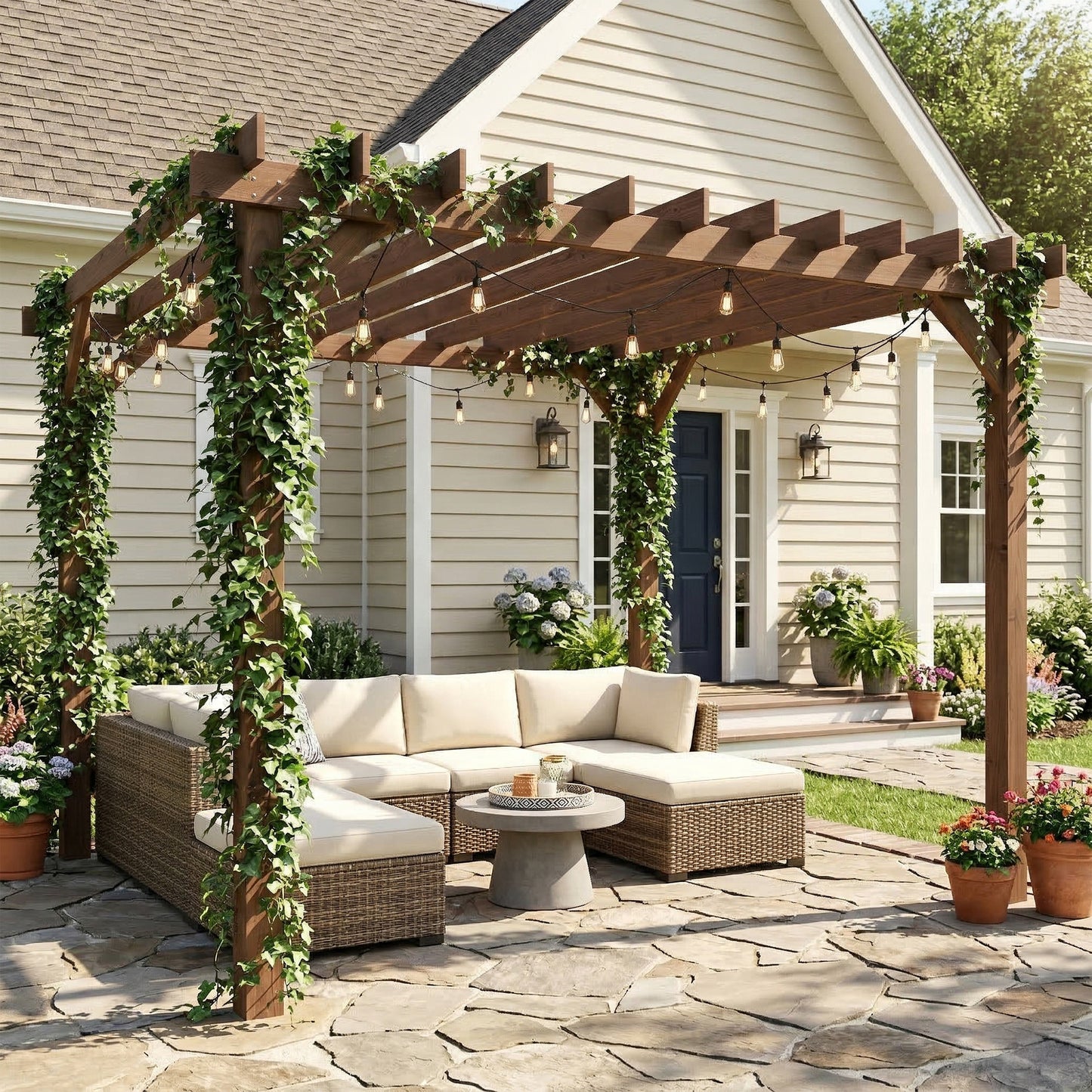 3.6 x 3 m Wooden Pergola Kit