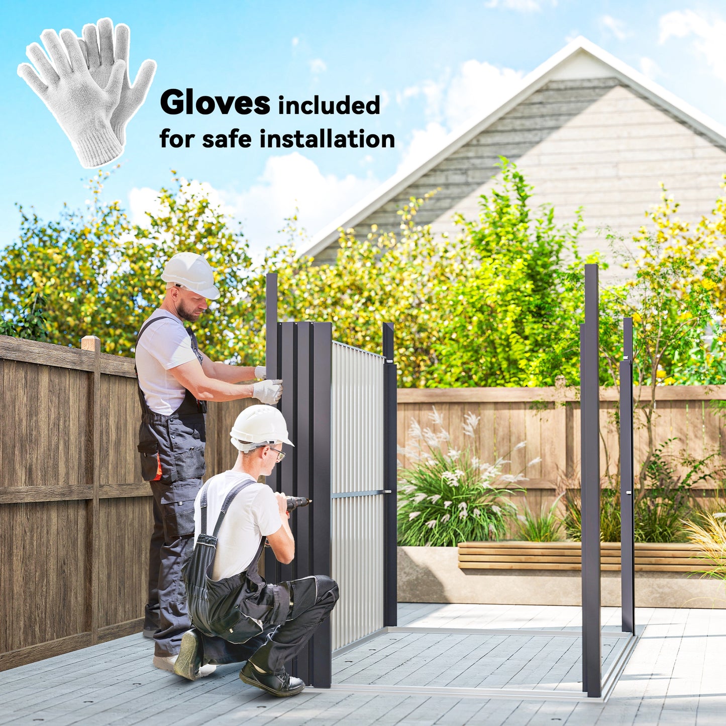 5.3 x 8.5ft Galvanised Steel Garden Shed