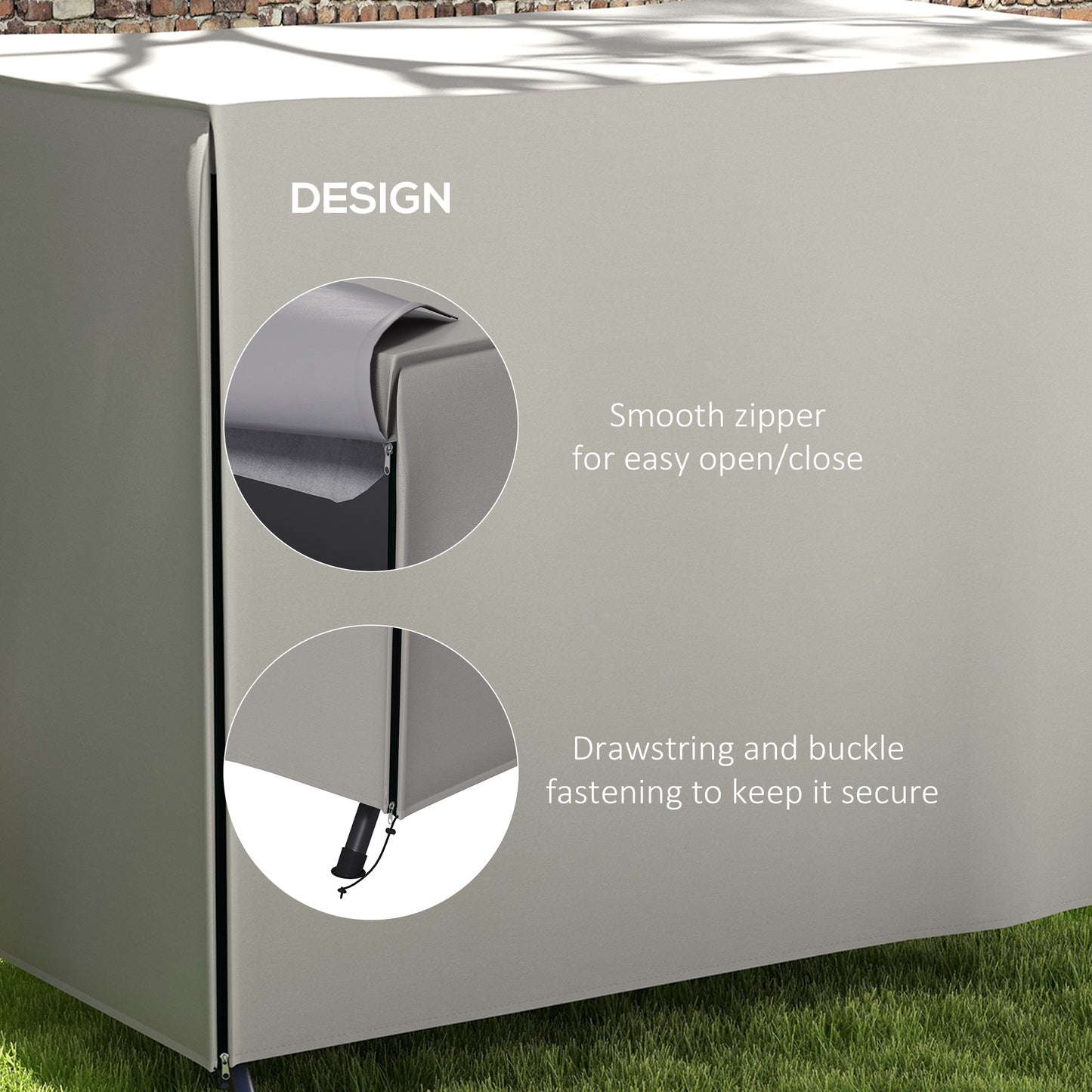 205 x 124cm Three-Seater Swing Chair Protective Cover