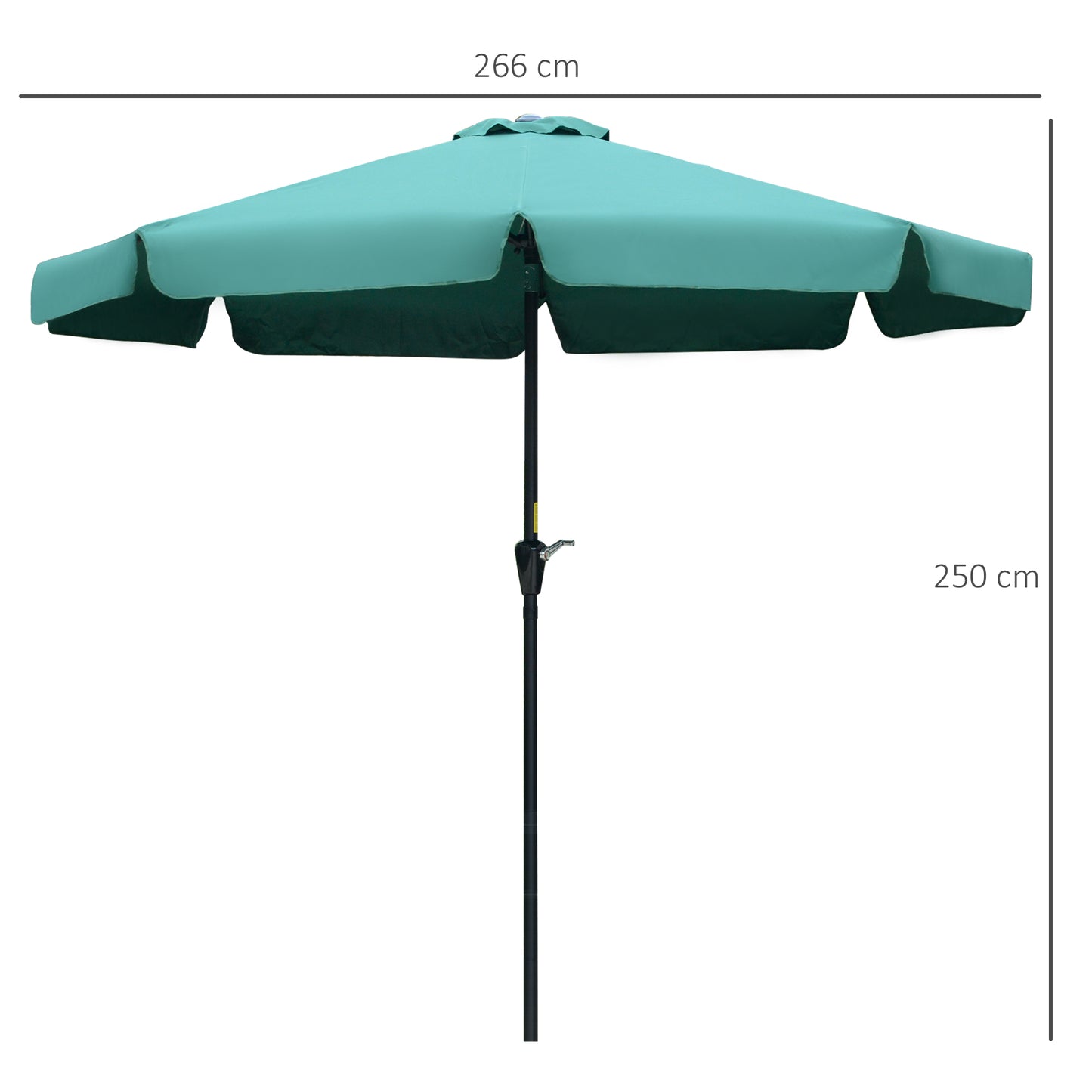 2.7m Patio Parasol Garden Umbrellas Outdoor Sun Shade Table Umbrella