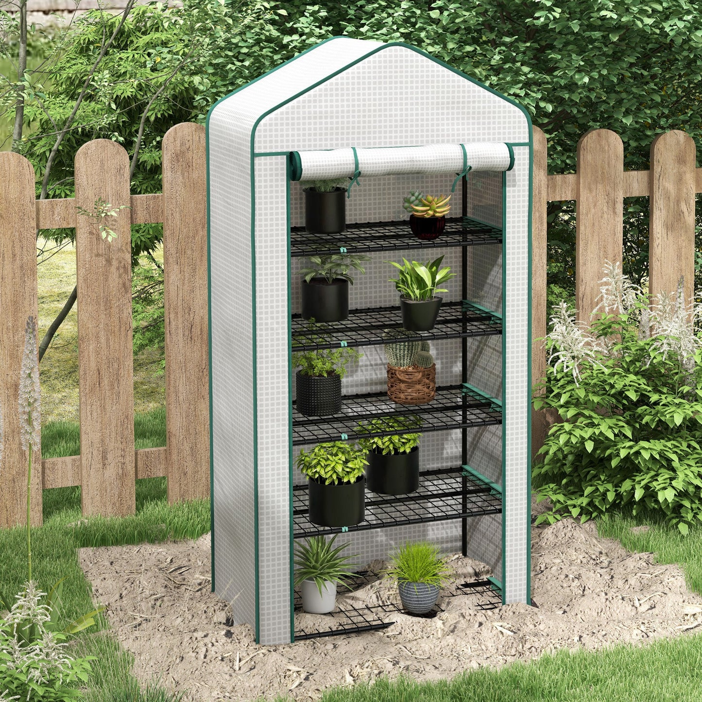 5 Tier Widened Mini Greenhouse with Reinforced PE Cover