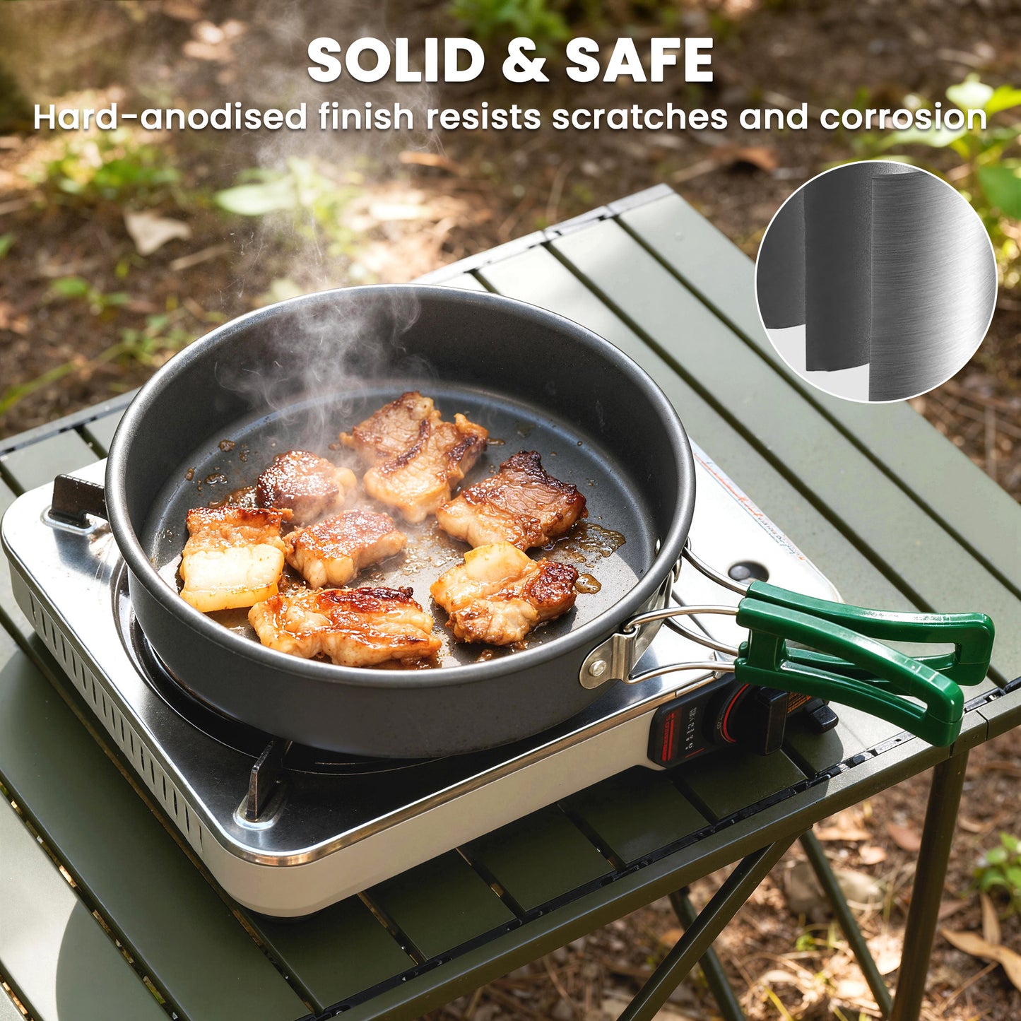 Camping Cookware Set, 8-Piece Ultralight Camping Cooking Kit