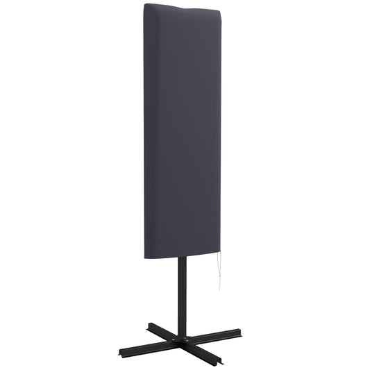Outdoor Cantilever Umbrella Cover Parasol with Rod, Zipper