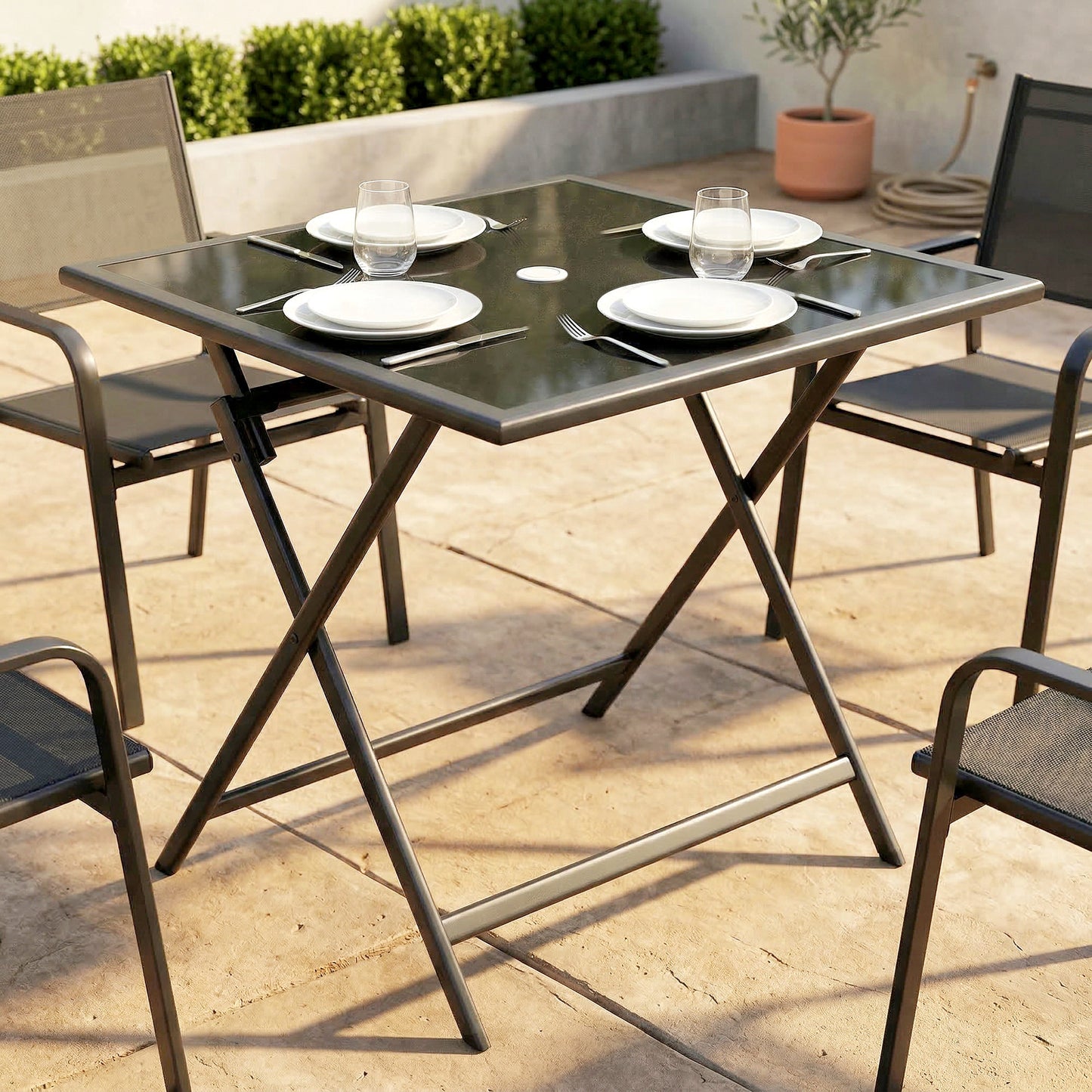 Folding Outdoor Dining Table