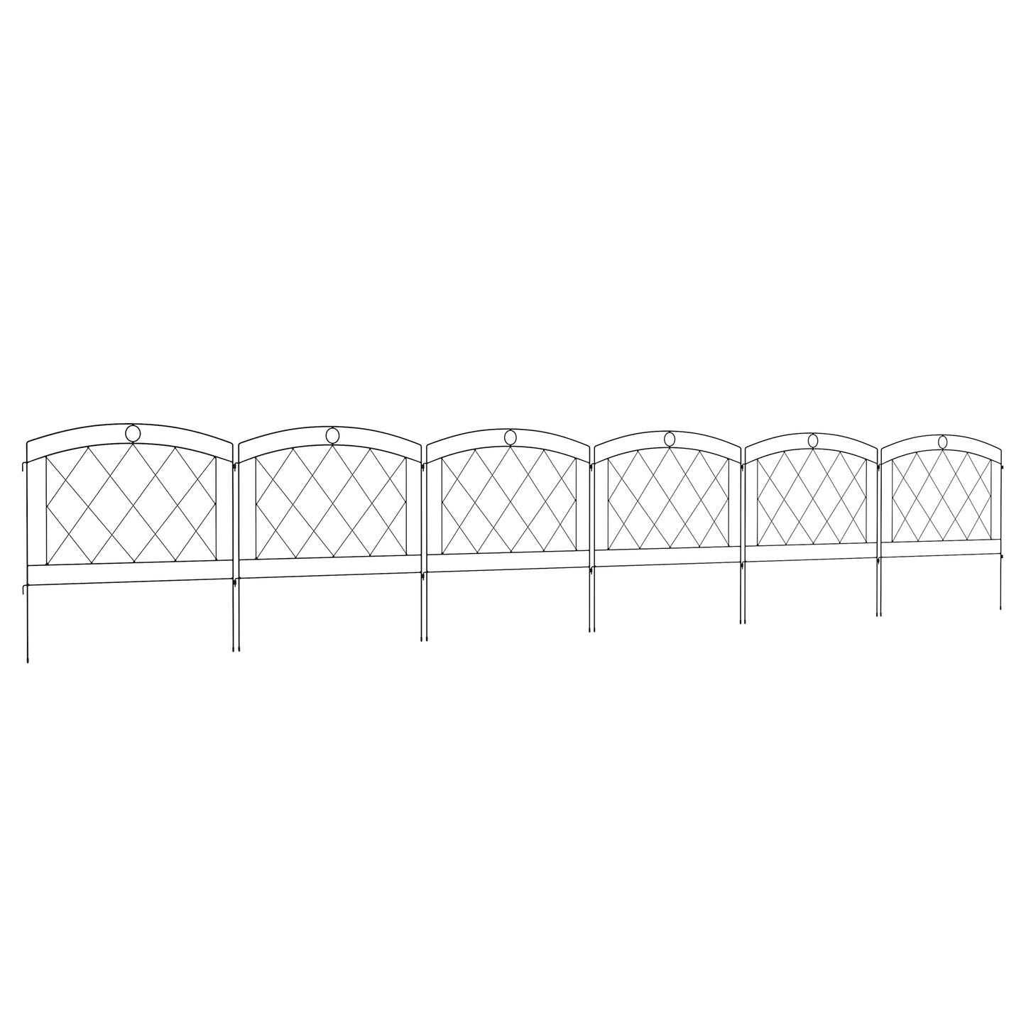 Metal Decorative Outdoor Picket Fence Panels