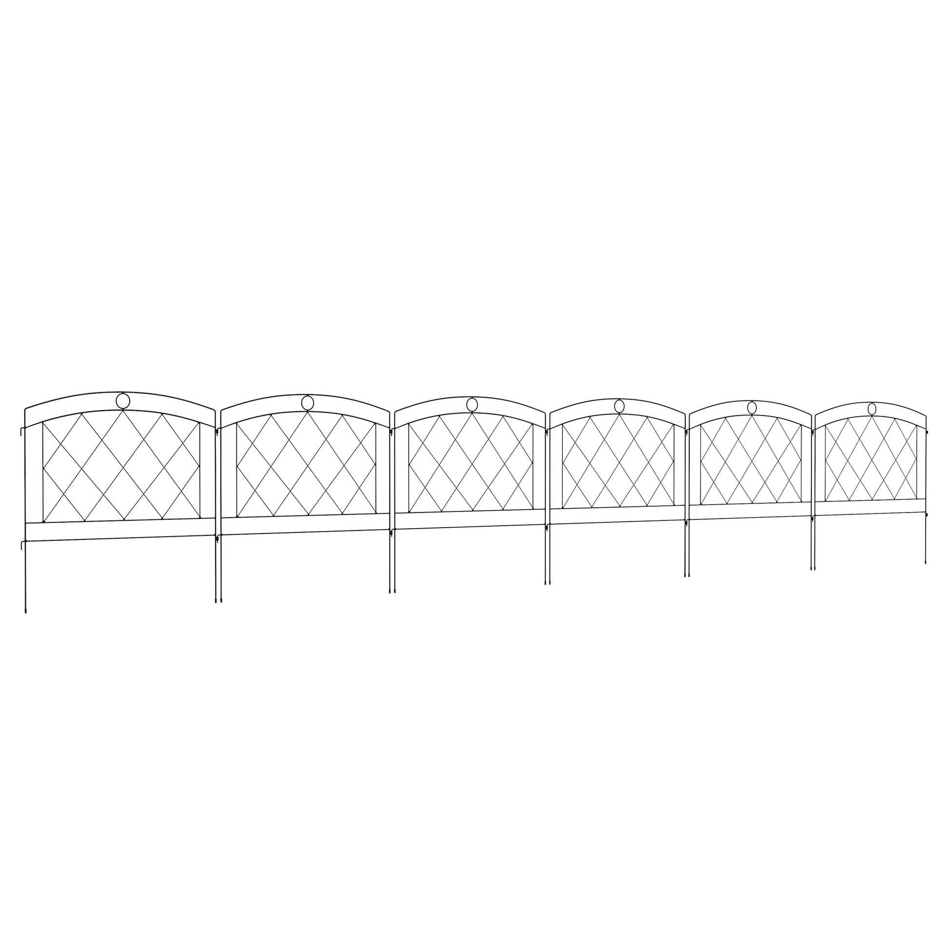 Metal Decorative Outdoor Picket Fence Panels