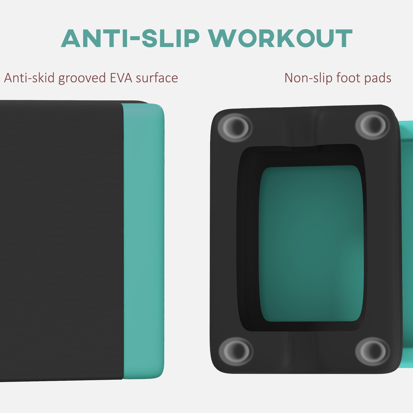 Adjustable Fitness Stepper, with Non-Slip Surface, for Home, Gym