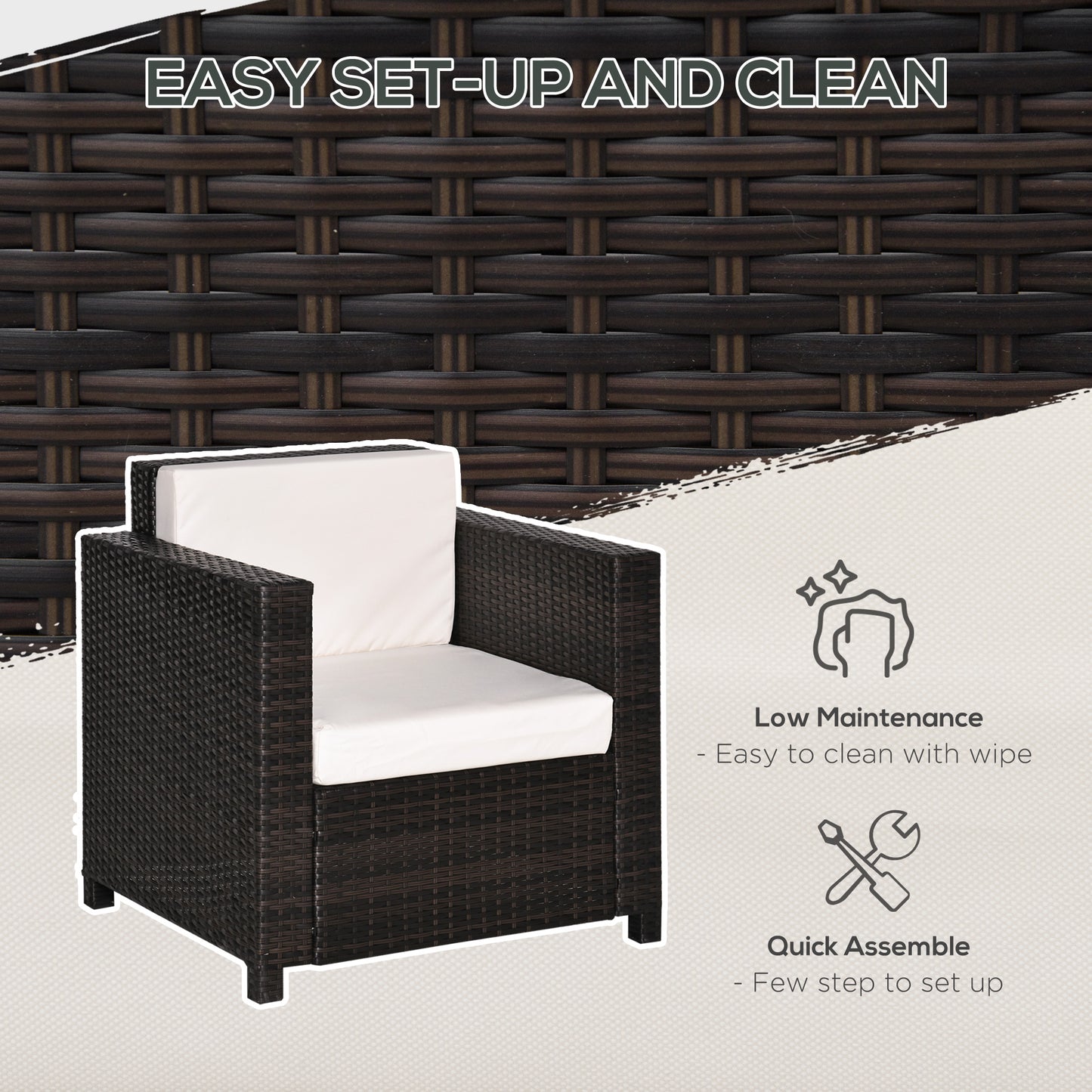 Single Seater Rattan Chair