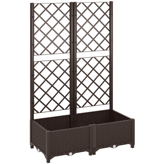 Raised Garden Bed with Trellis (2)