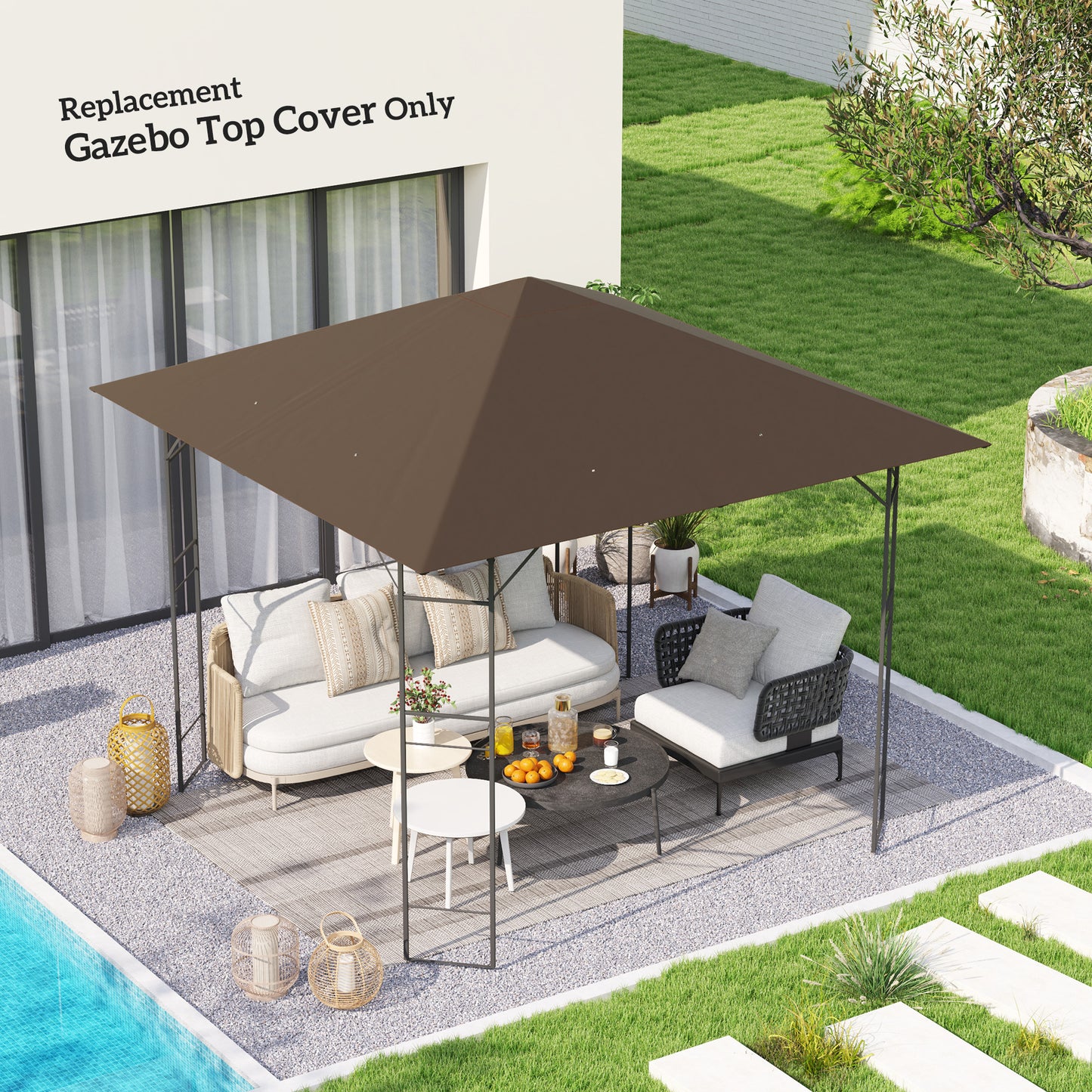 3 x 3(m) Gazebo Canopy Replacement Cover