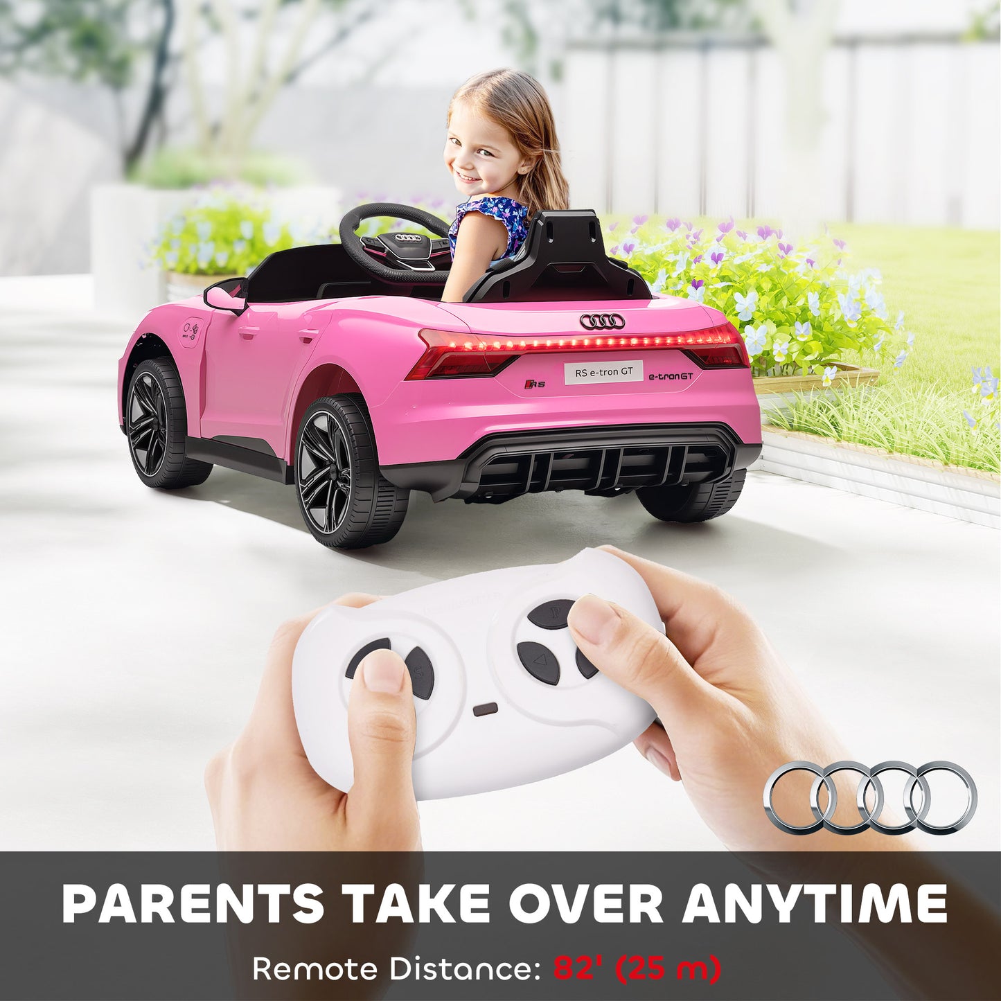Audi Licensed 12V Kids Electric Ride-On, with Remote Control
