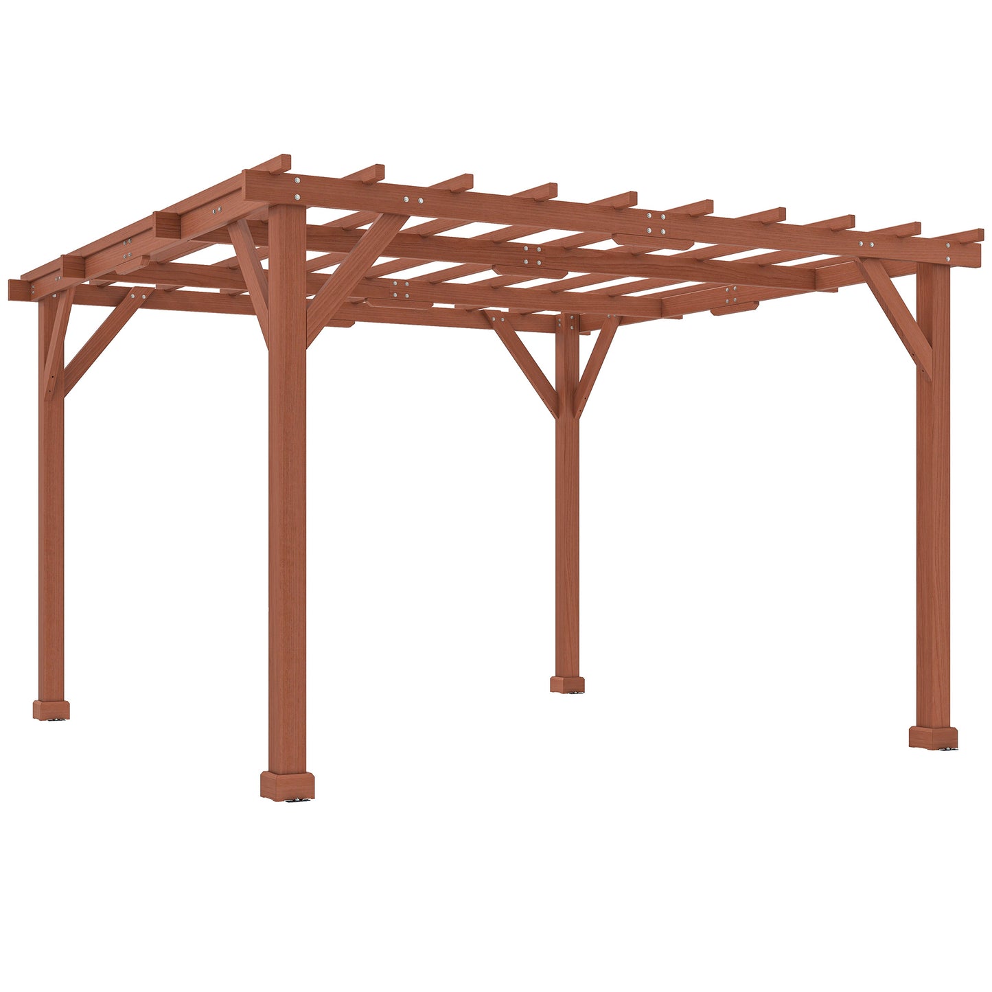 3.3 x 3.3 m Wooden Pergola Kit