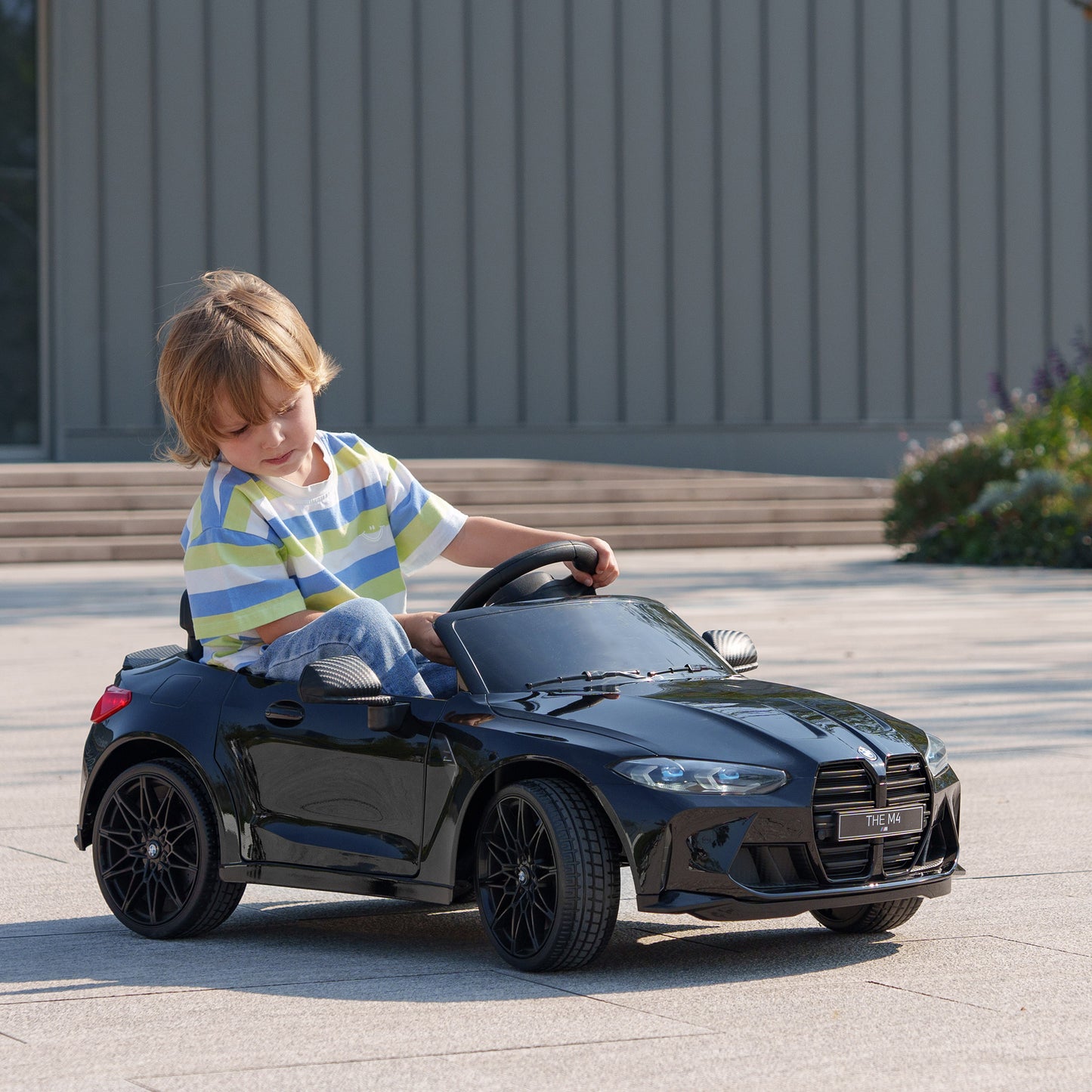 12V BMW Licensed Kids Car, with Easy Transport, Remote Control