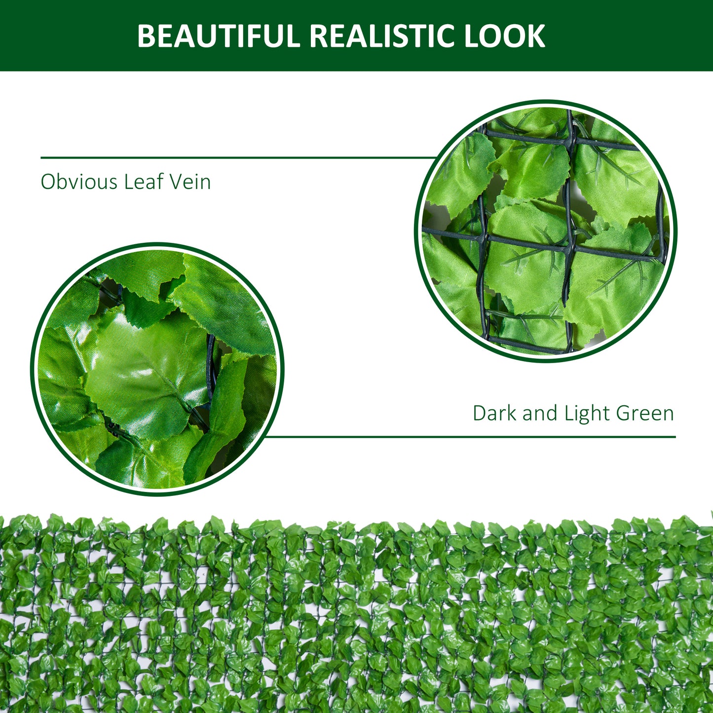 3 x 1m Artificial Leaf Wall