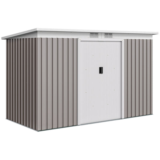 Corrugated Garden Metal Storage Shed Outdoor Equipment Tool Box
