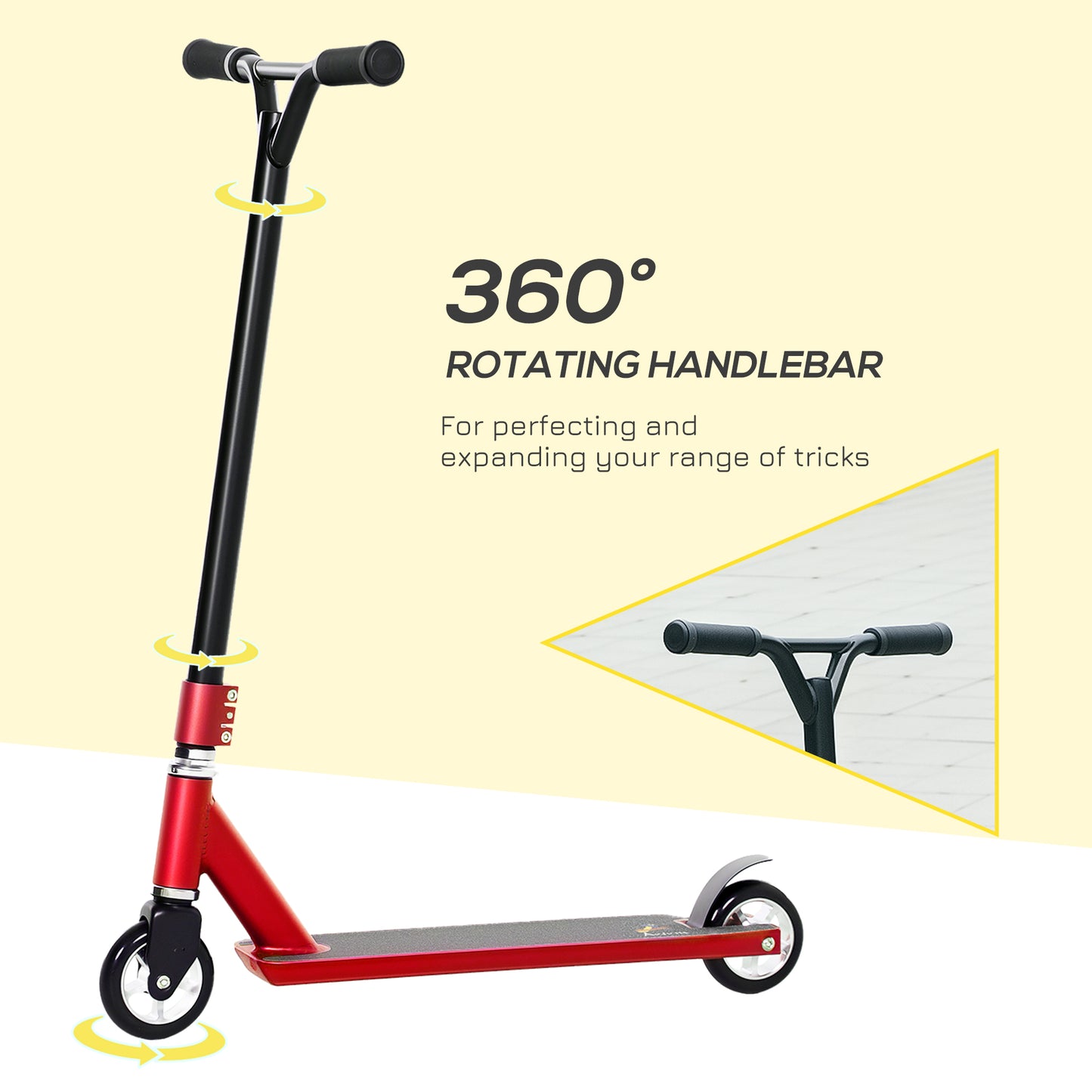 Stunt Scooter, 360° Entry Level Tricks Scooter w/ Lightweight (1)