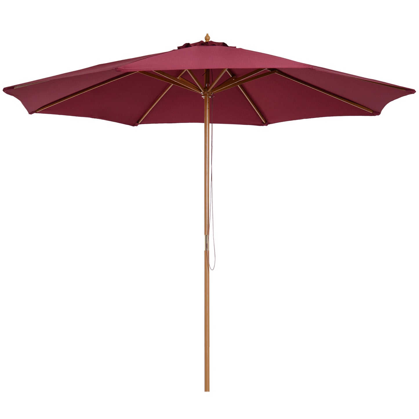 3(m) Garden Parasol, Pulley Operated Patio Umbrella