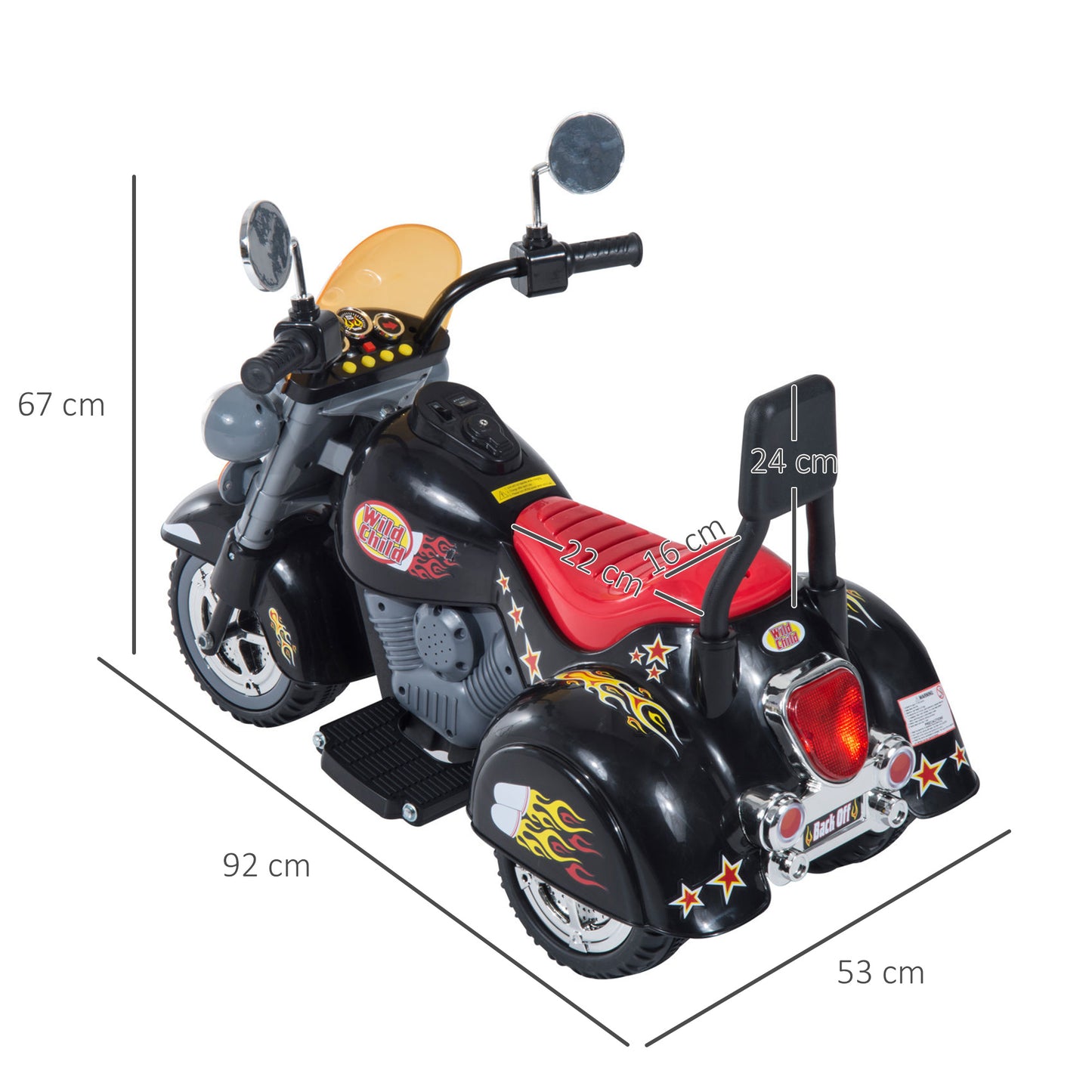 Kids Ride On Toy Car Motorbike Electric Scooter 6V Battery Operated