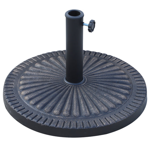 14kg Garden Parasol Base, Round Resin Sun Umbrella Base